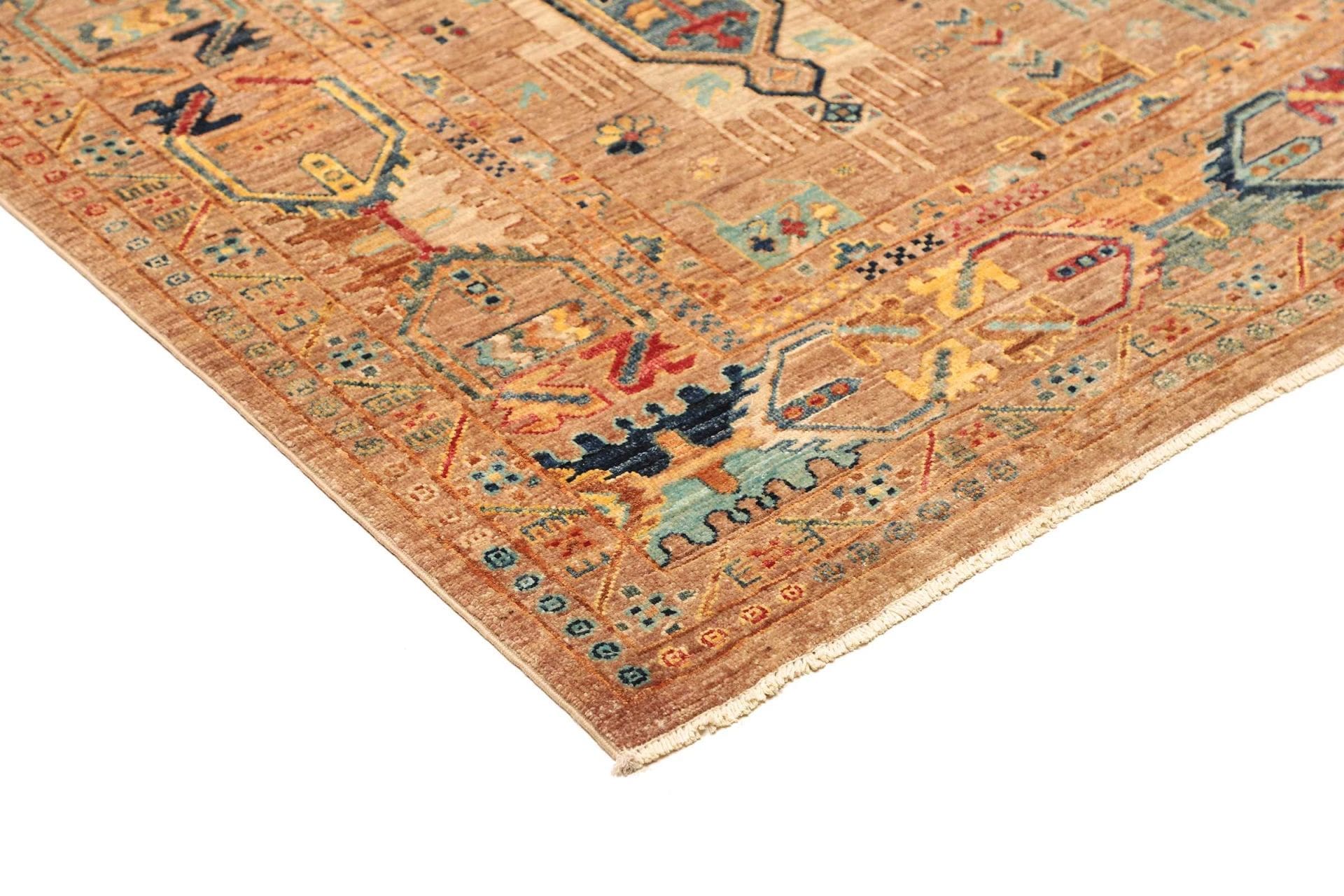 samarkand-orientteppich-169-x-245cm-handgeknupft-aus-schurwolle-4 Samarkand Orientteppich 169 × 245 cm aus Wolle, handgeknüpft