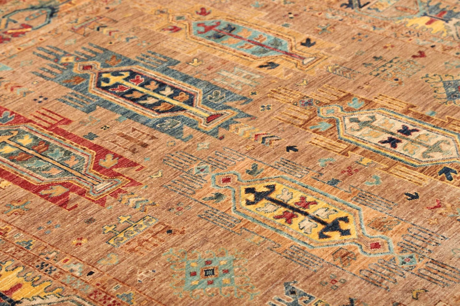 samarkand-orientteppich-169-x-245cm-handgeknupft-aus-schurwolle-6 Samarkand Orientteppich 169 × 245 cm aus Wolle, handgeknüpft