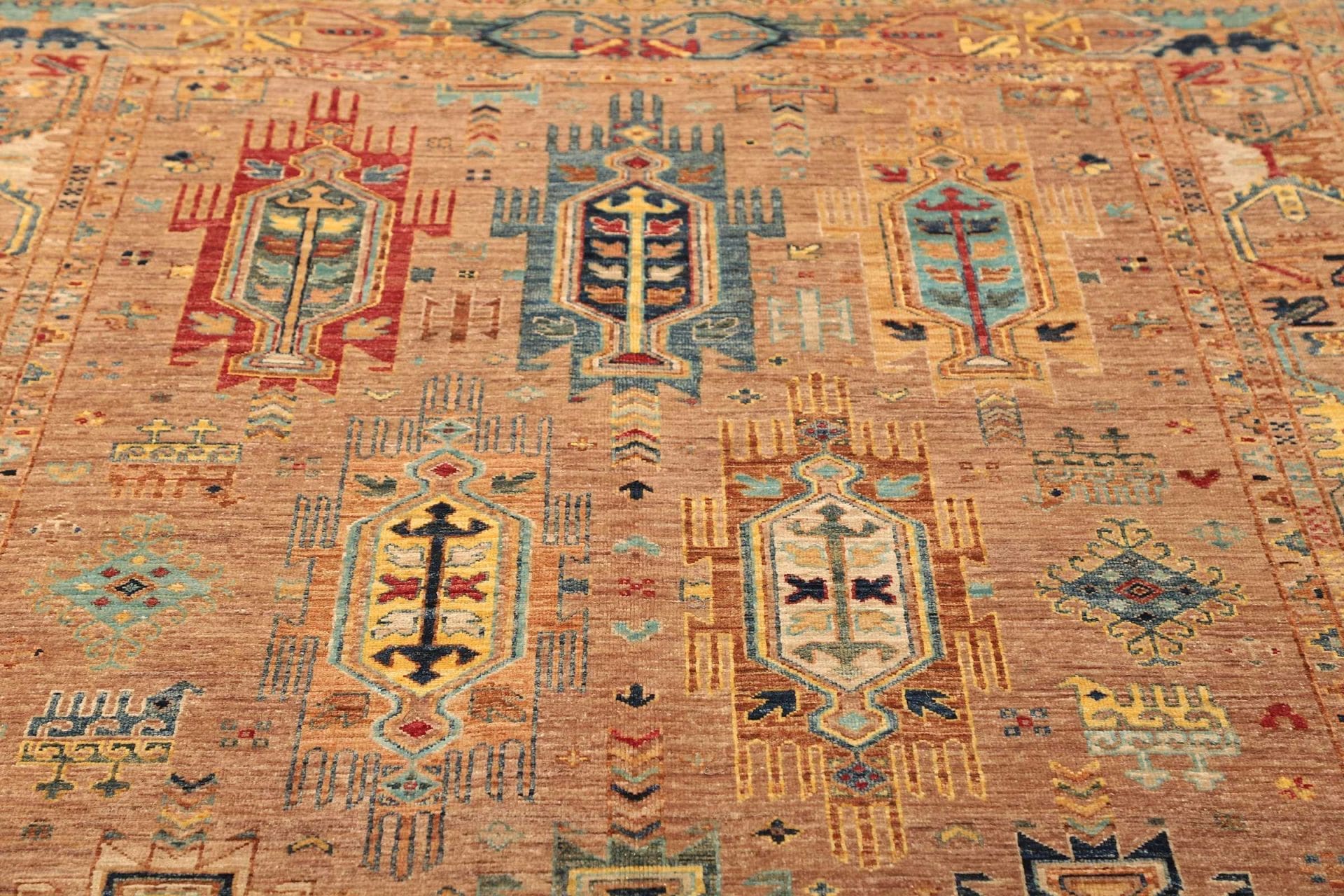 samarkand-orientteppich-169-x-245cm-handgeknupft-aus-schurwolle-7 Samarkand Orientteppich 169 × 245 cm aus Wolle, handgeknüpft