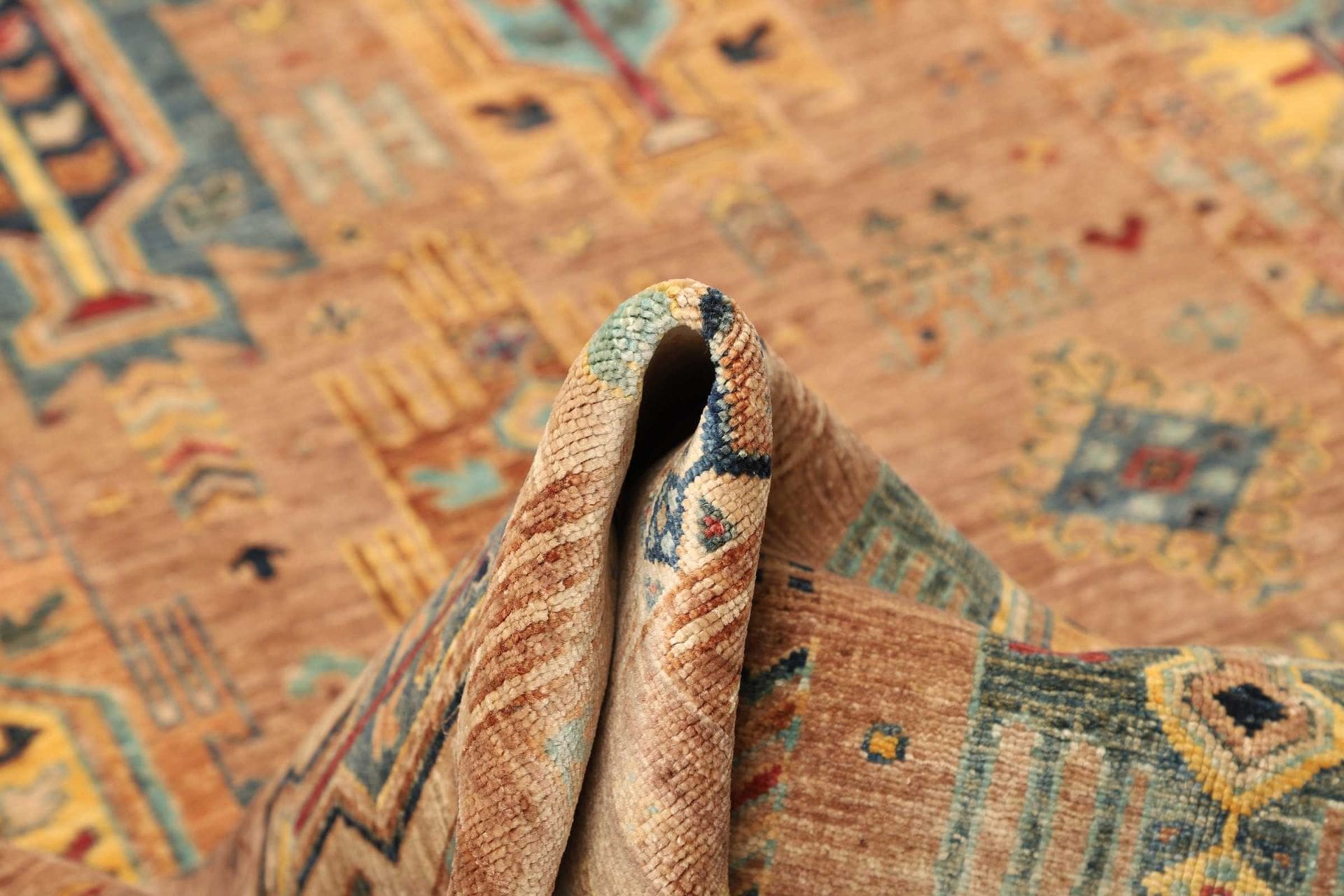 samarkand-orientteppich-169-x-245cm-handgeknupft-aus-schurwolle-8 Samarkand Orientteppich 169 × 245 cm aus Wolle, handgeknüpft