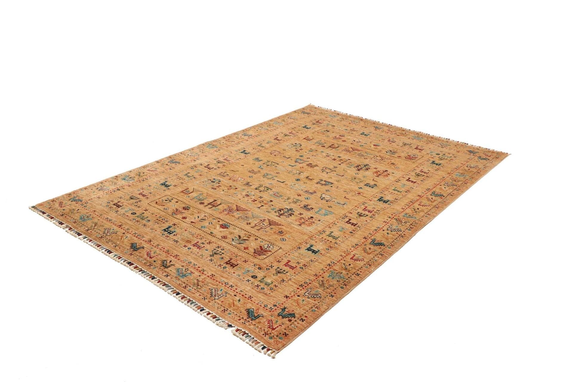 Handgeknüpfter Samarkand Orientteppich, 174 × 244 cm, Wolle