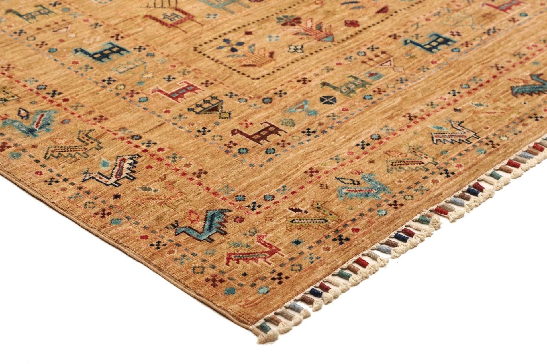 Handgeknüpfter Samarkand Orientteppich, 174 × 244 cm, Wolle