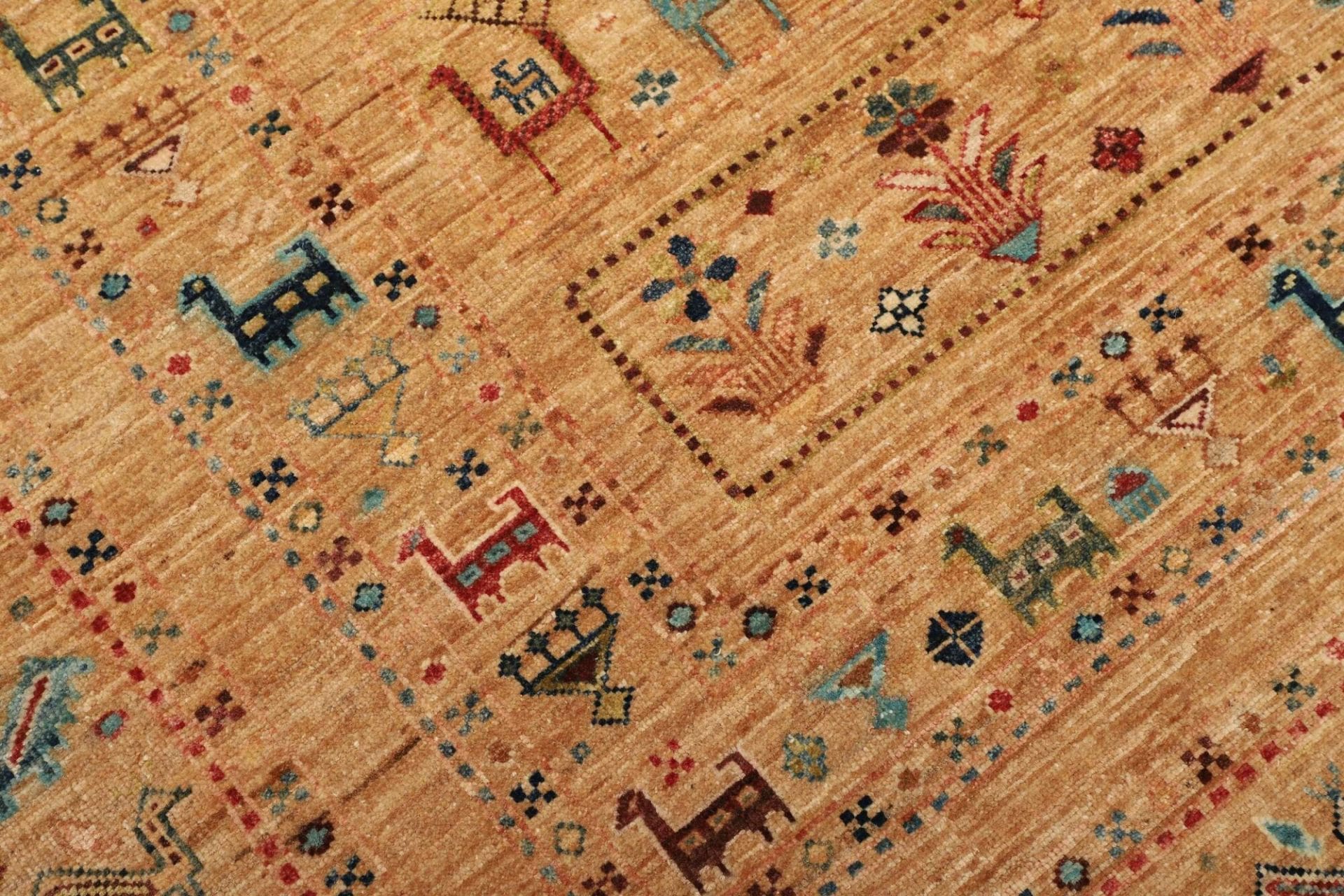 Handgeknüpfter Samarkand Orientteppich, 174 × 244 cm, Wolle