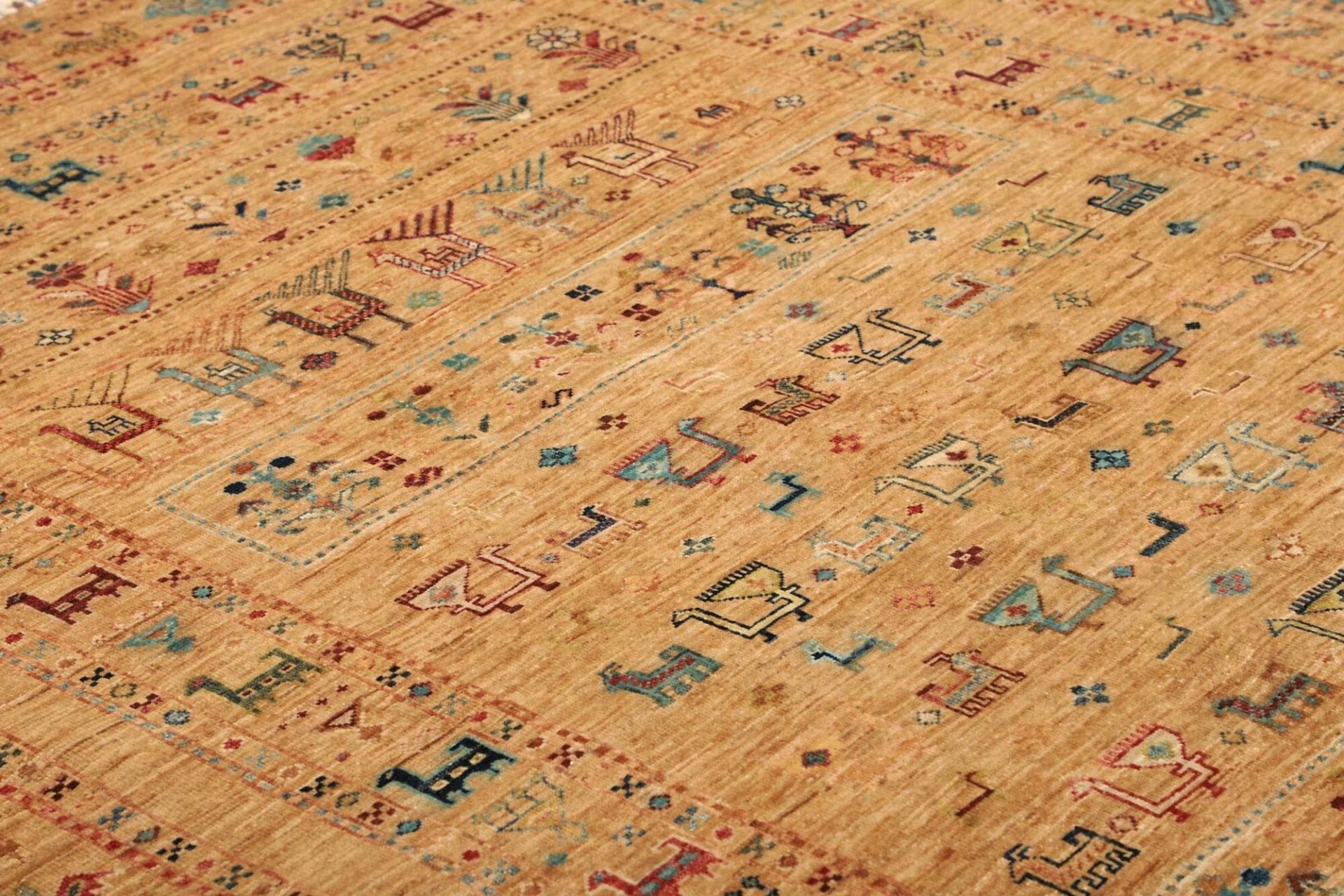 Handgeknüpfter Samarkand Orientteppich, 174 × 244 cm, Wolle