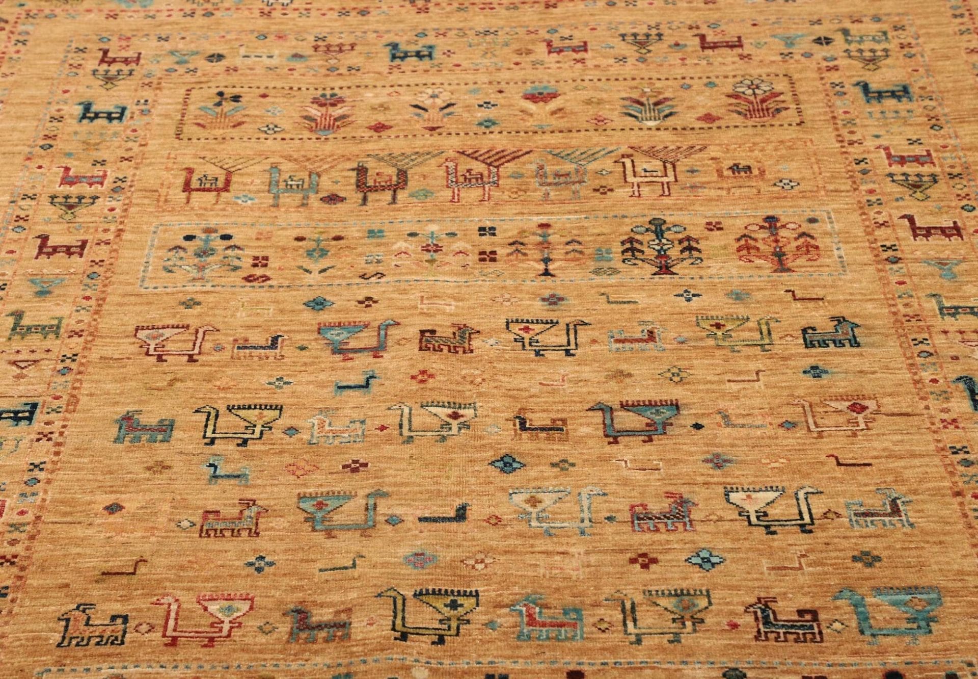 Handgeknüpfter Samarkand Orientteppich, 174 × 244 cm, Wolle