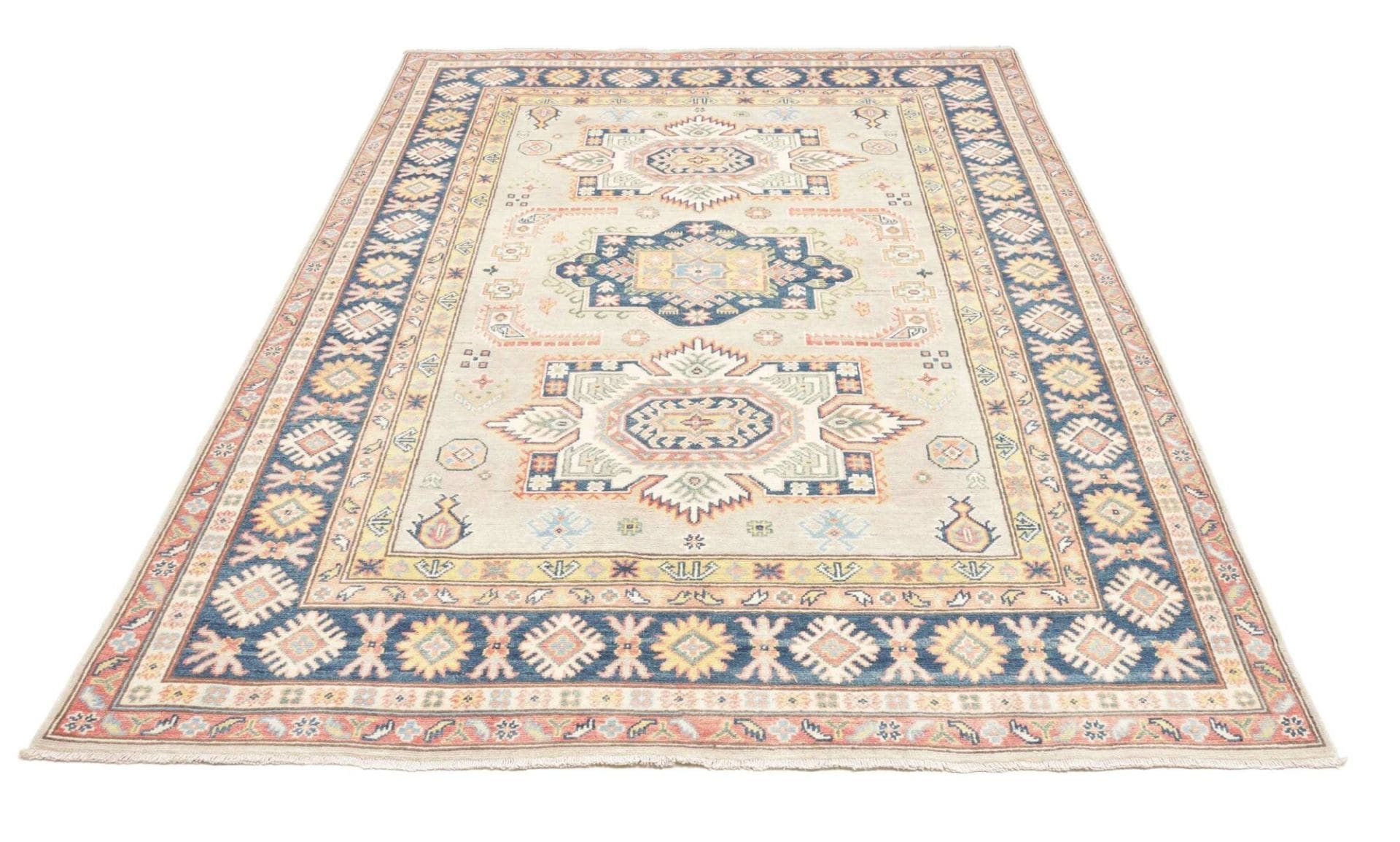 Handgeknüpfter Kazak Orientteppich, 170 × 240 cm, Wolle
