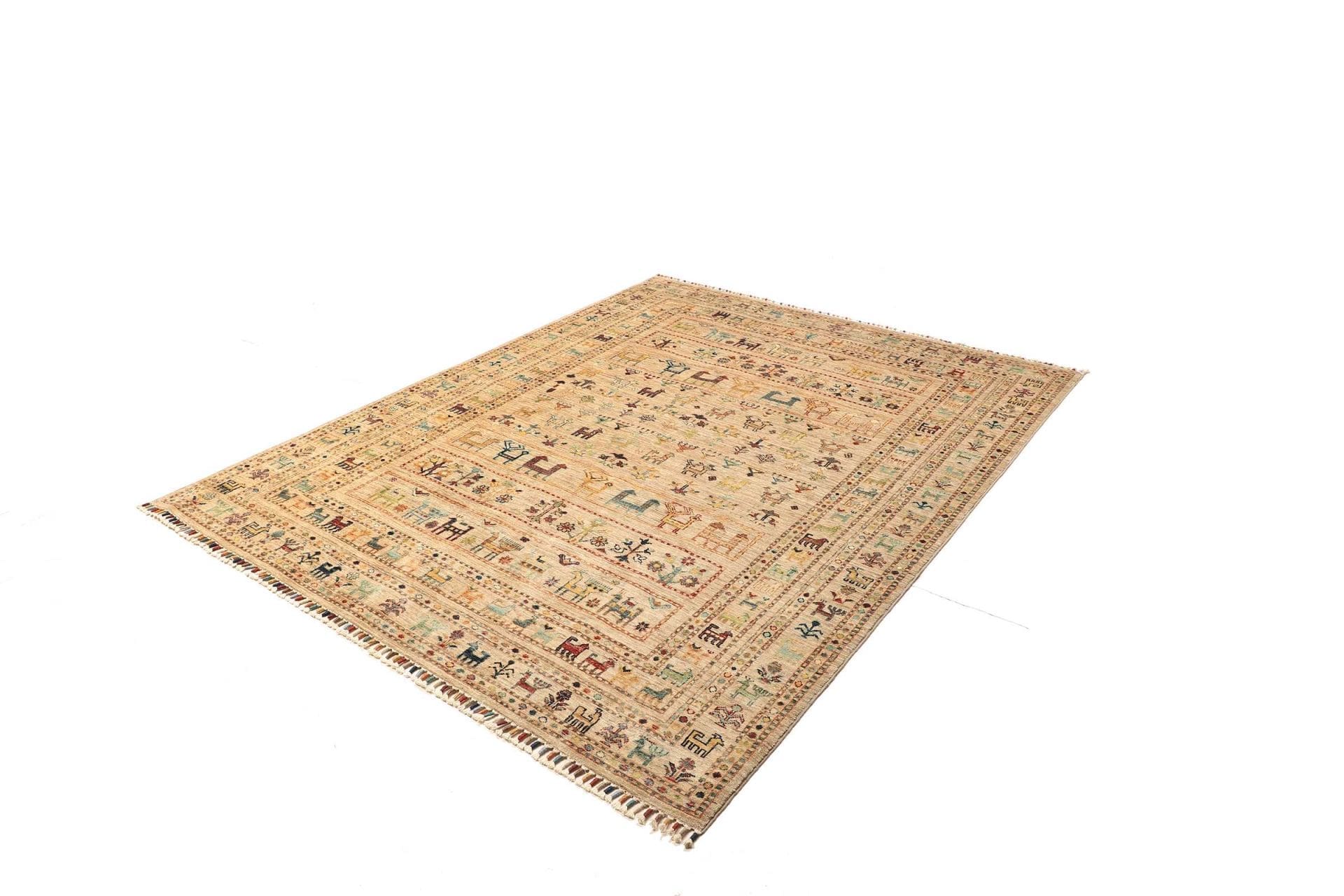 Samarkand Orientteppich 176 × 221 cm aus Wolle, handgeknüpft