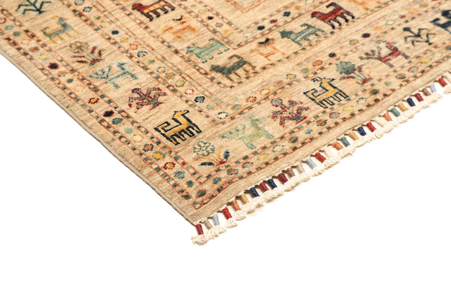Samarkand Orientteppich 176 × 221 cm aus Wolle, handgeknüpft