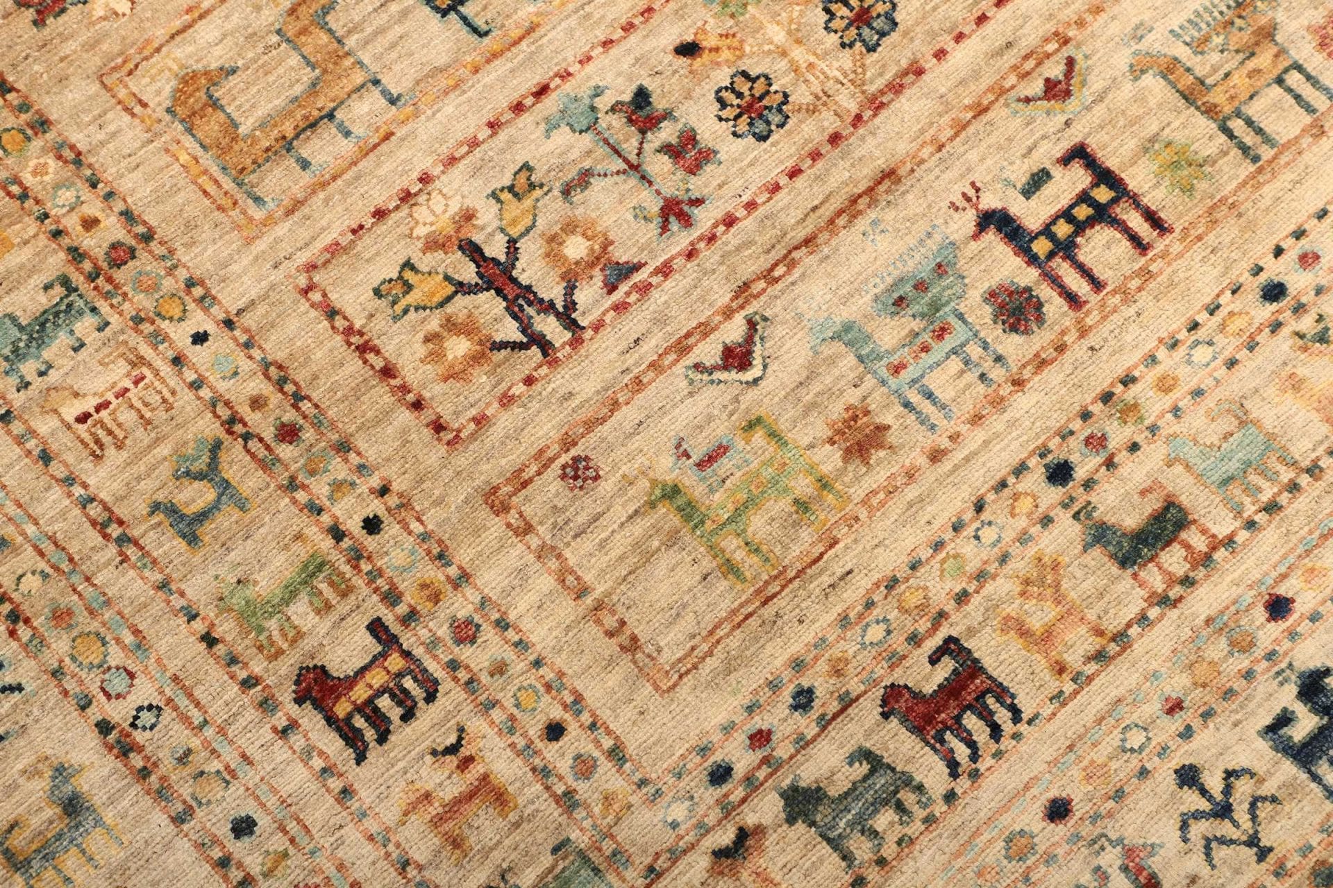 Samarkand Orientteppich 176 × 221 cm aus Wolle, handgeknüpft