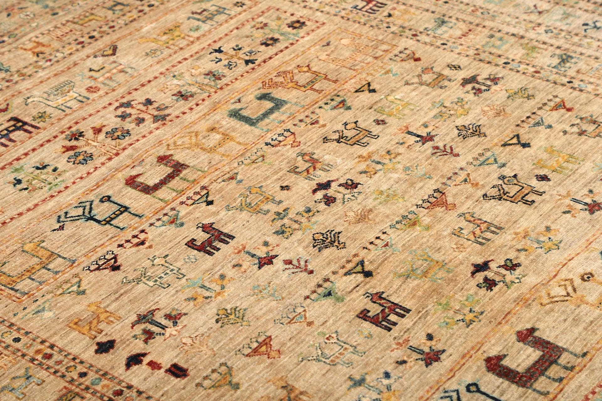 Samarkand Orientteppich 176 × 221 cm aus Wolle, handgeknüpft