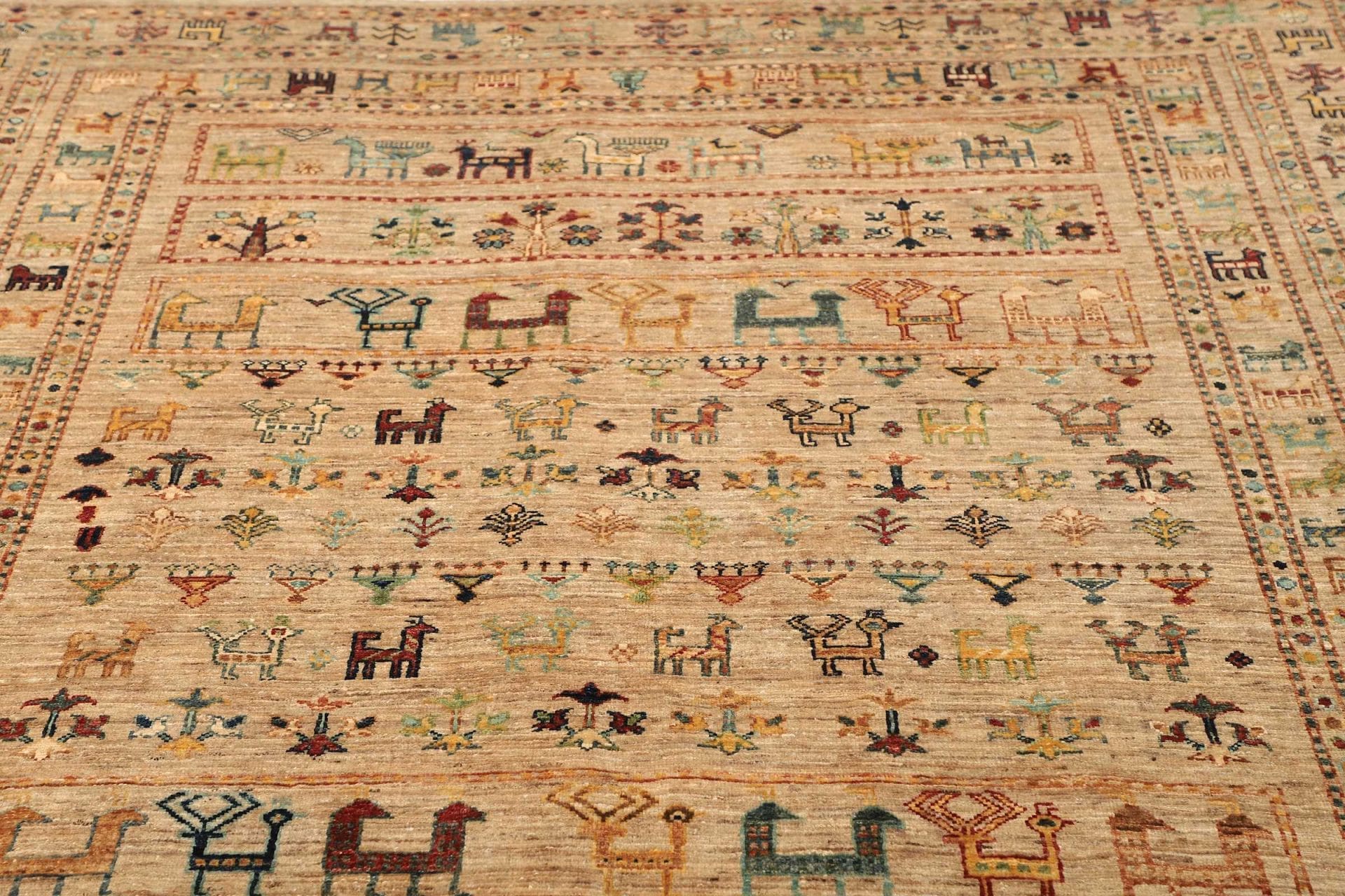 Samarkand Orientteppich 176 × 221 cm aus Wolle, handgeknüpft