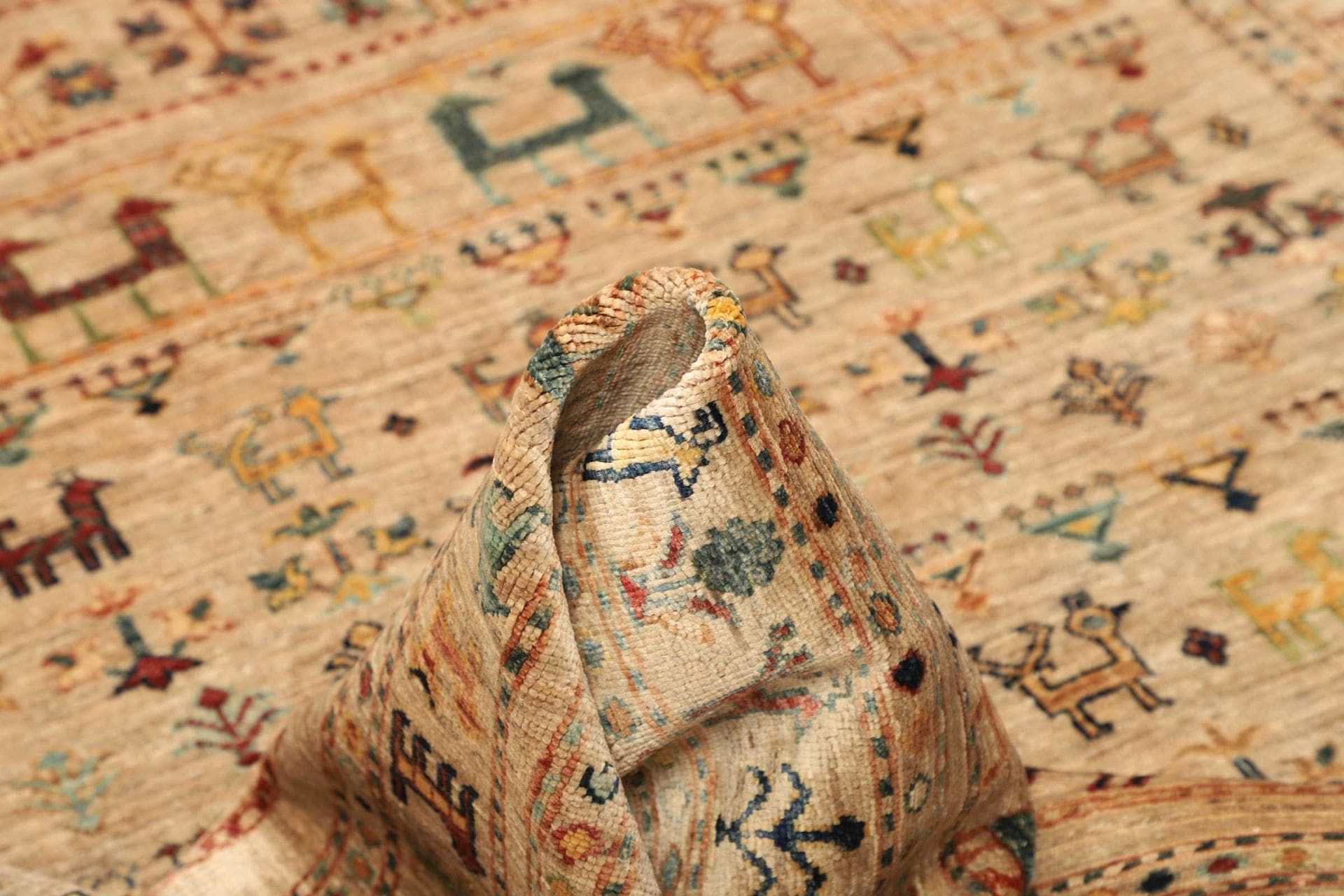 Samarkand Orientteppich 176 × 221 cm aus Wolle, handgeknüpft