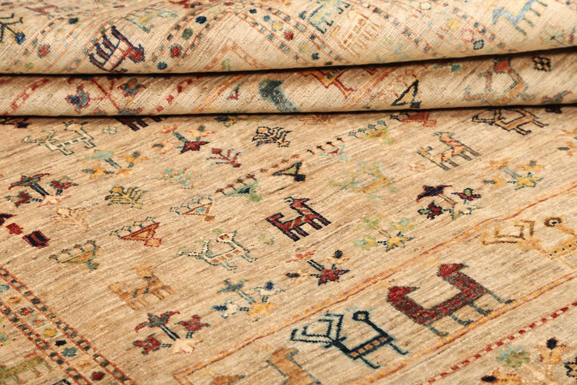 Samarkand Orientteppich 176 × 221 cm aus Wolle, handgeknüpft