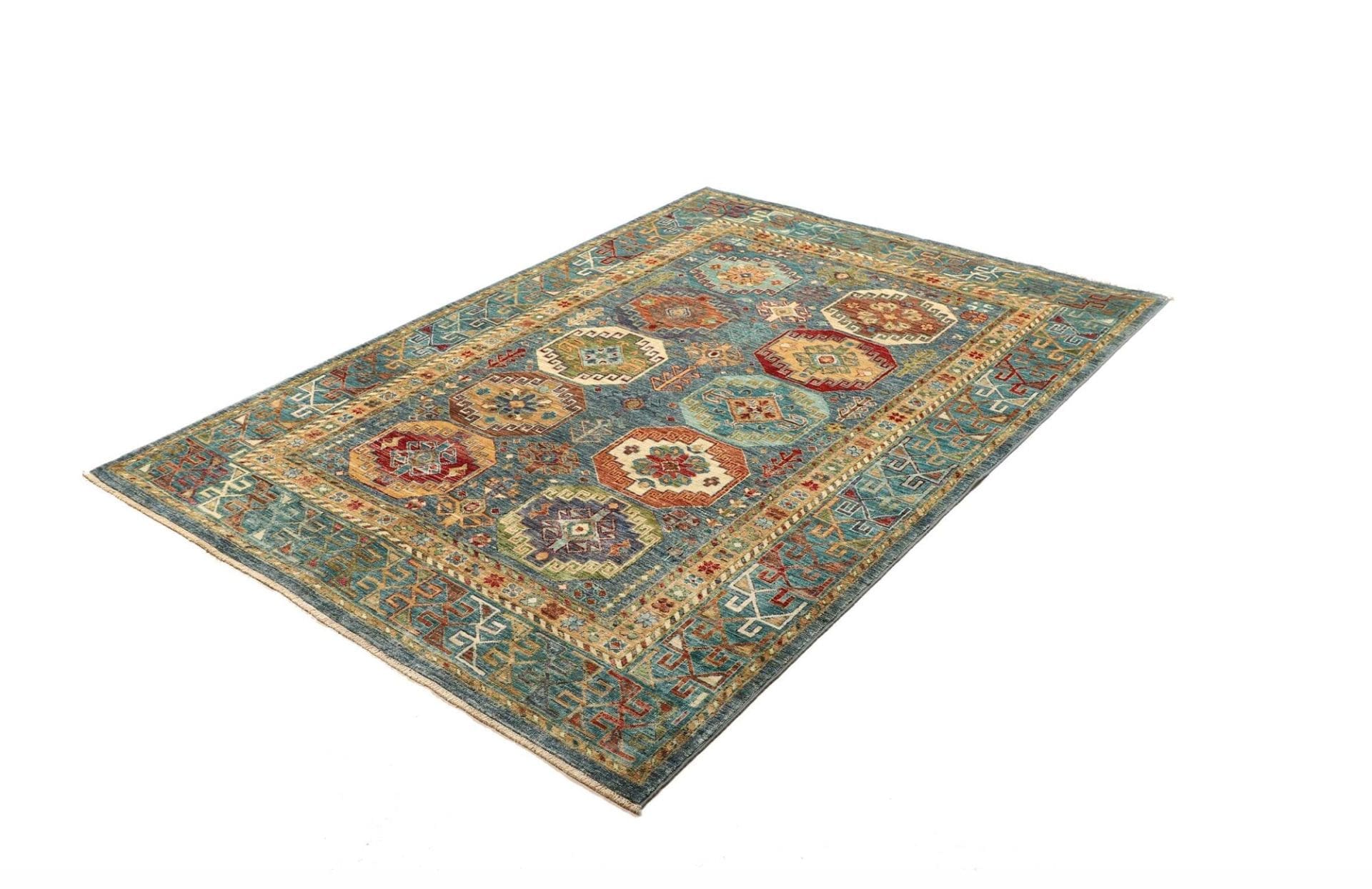 Handgeknüpfter Samarkand Orientteppich 153 × 213 cm