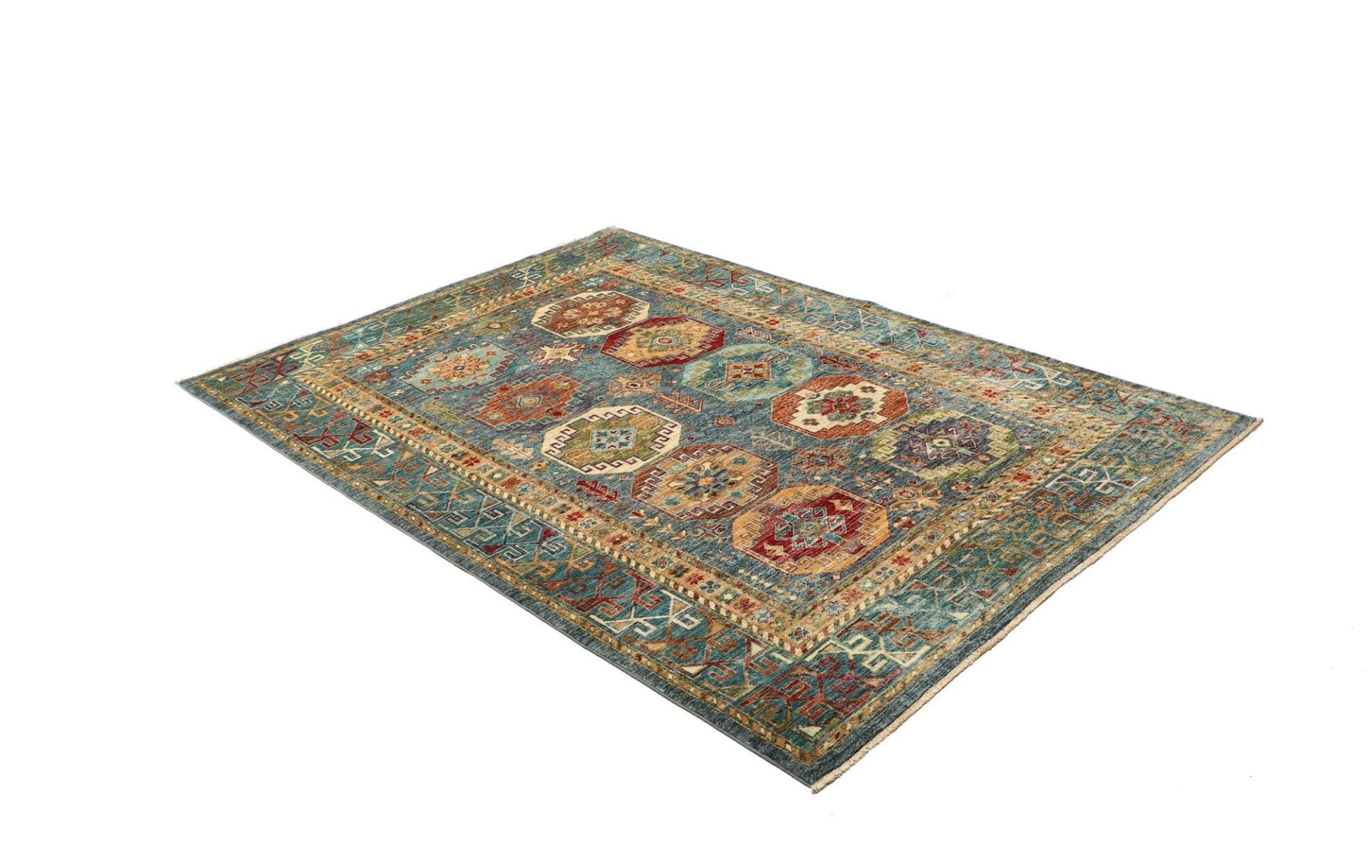 Handgeknüpfter Samarkand Orientteppich 153 × 213 cm