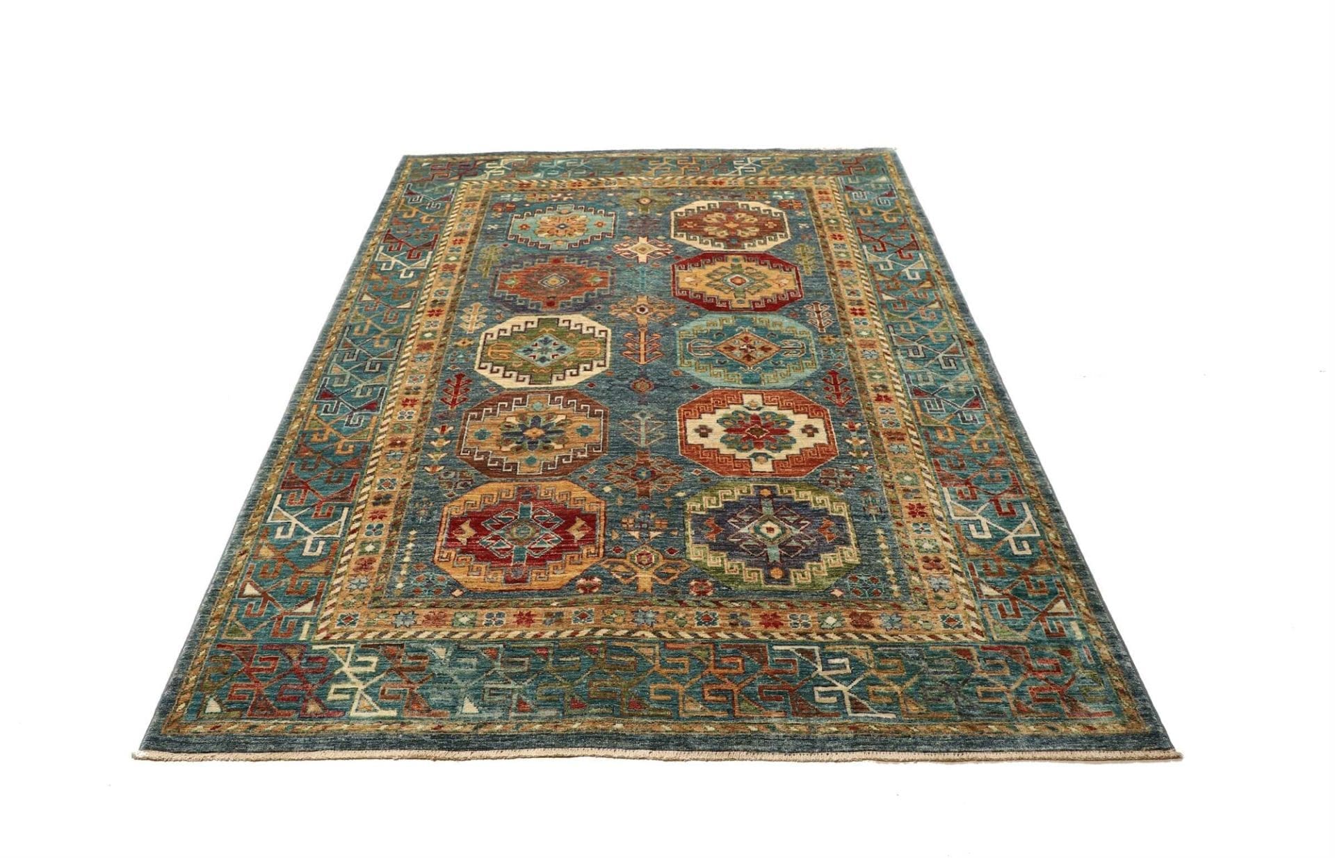 Handgeknüpfter Samarkand Orientteppich 153 × 213 cm