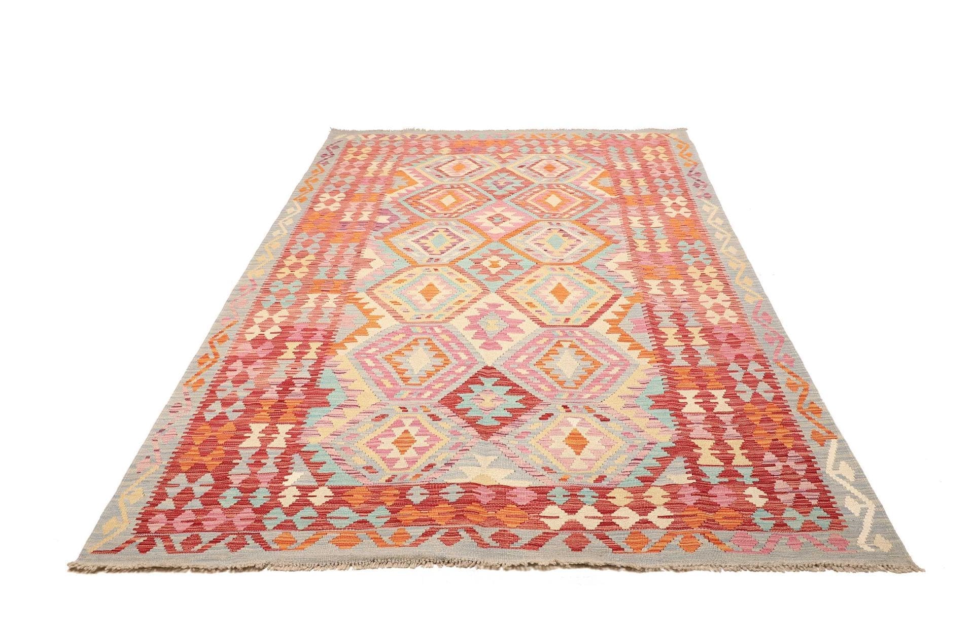 Handgewebter Kelim, 172 × 253 cm, Wolle