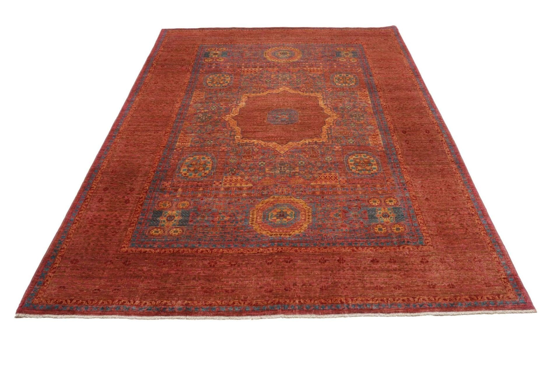 Handgeknüpfter Mamluk Orientteppich 173 × 242 cm