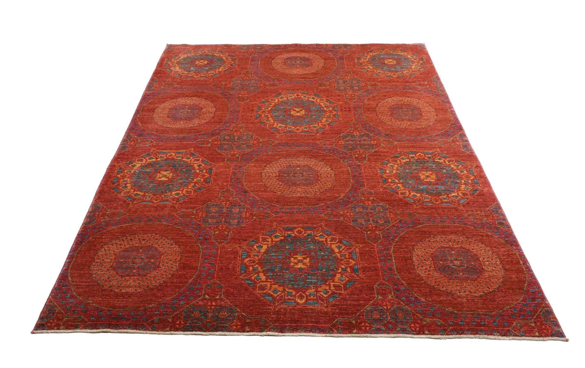 Handgeknüpfter Mamluk Orientteppich 173 × 228 cm