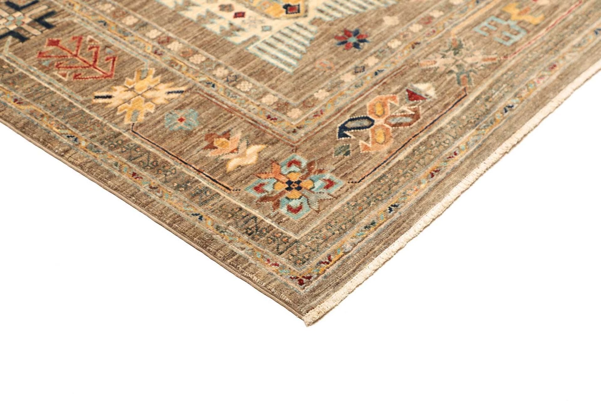 samarkand-tribal-teppich-172-x-236cm-handgeknupft-wolle-bunt-4 Handgeknüpfter Samarkand Orientteppich, 172 × 236 cm, Wolle