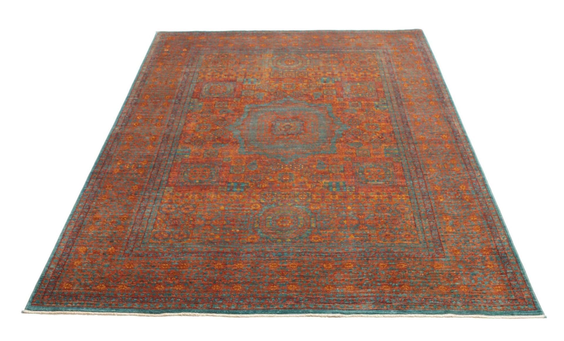 Handgeknüpfter Mamluk Orientteppich, 171 × 231 cm, Wolle