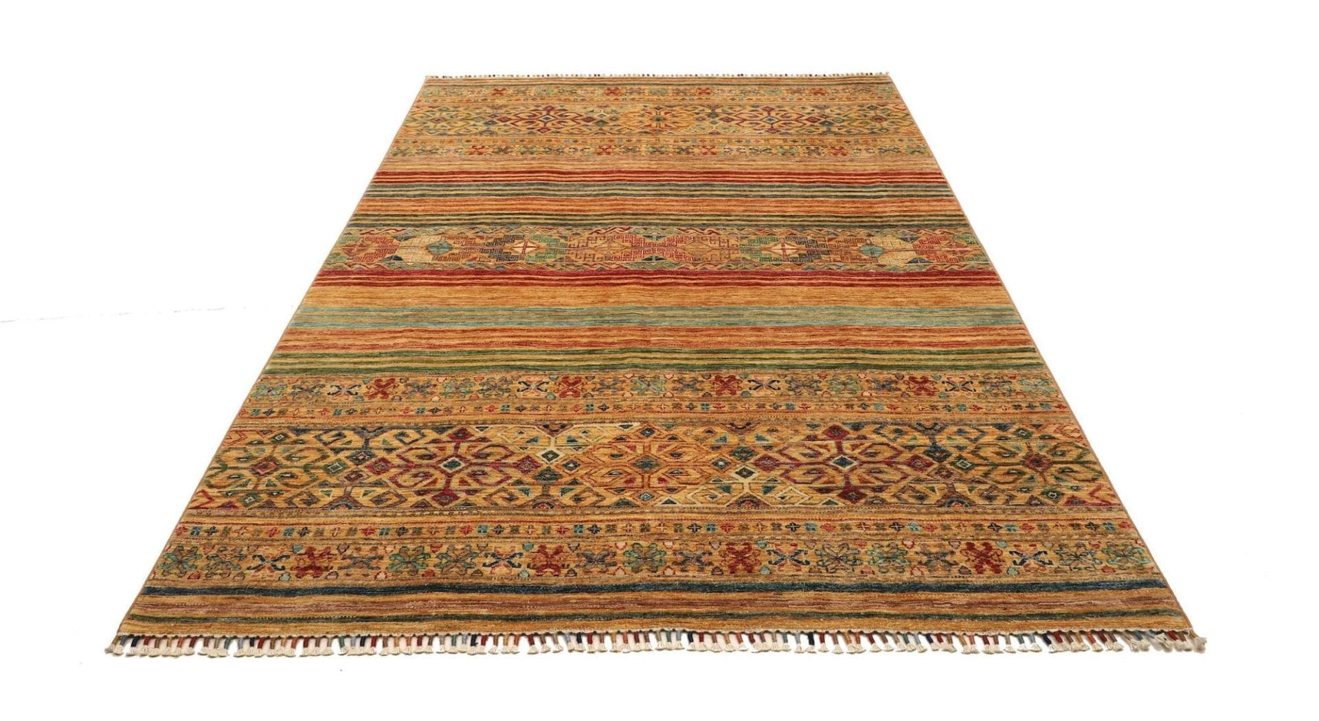 Handgeknüpfter Samarkand Orientteppich 172 × 236 cm