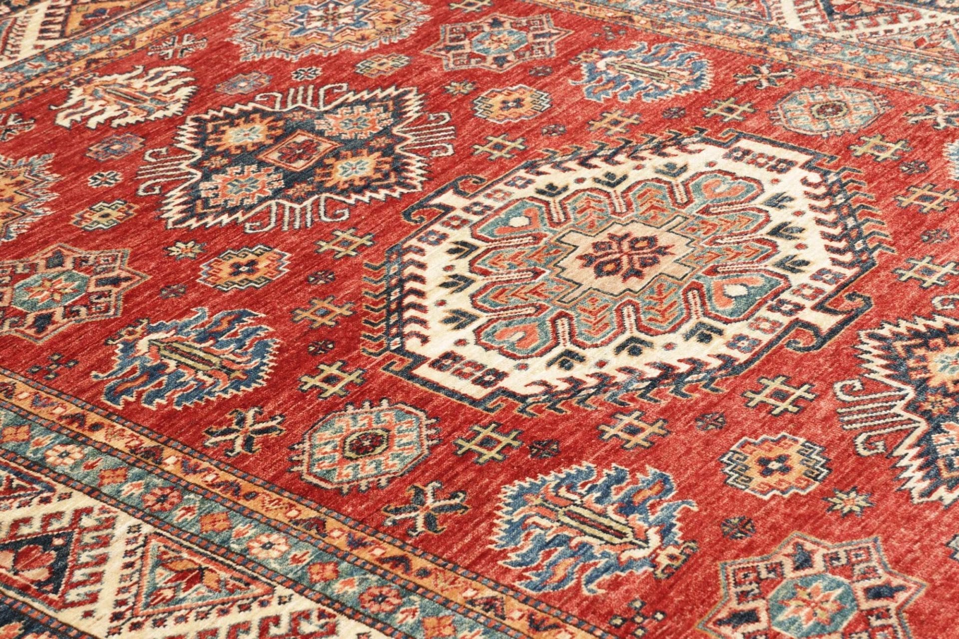 Handgeknüpfter Kazak Orientteppich, 171 × 222 cm, Wolle