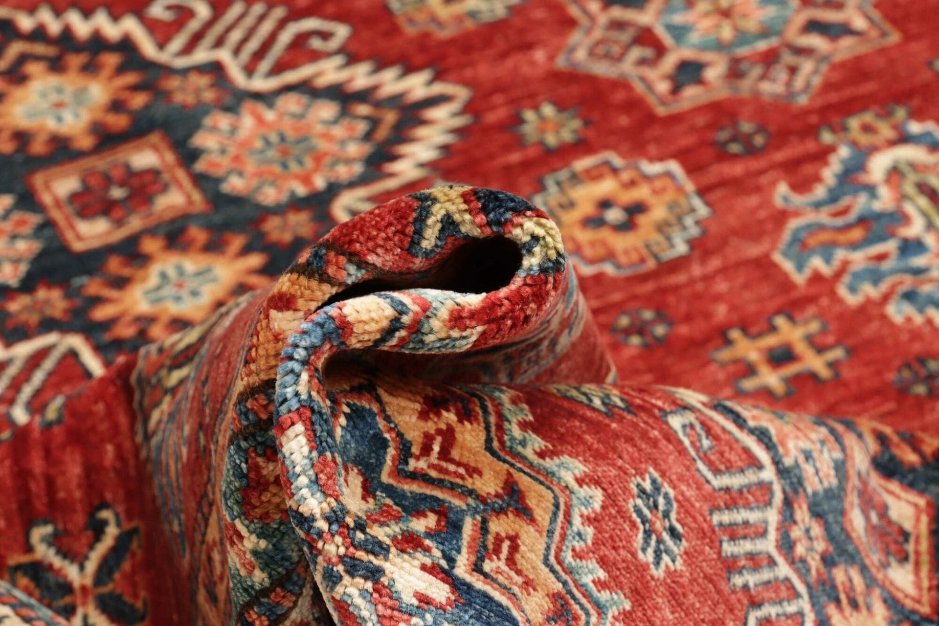 Handgeknüpfter Kazak Orientteppich, 171 × 222 cm, Wolle