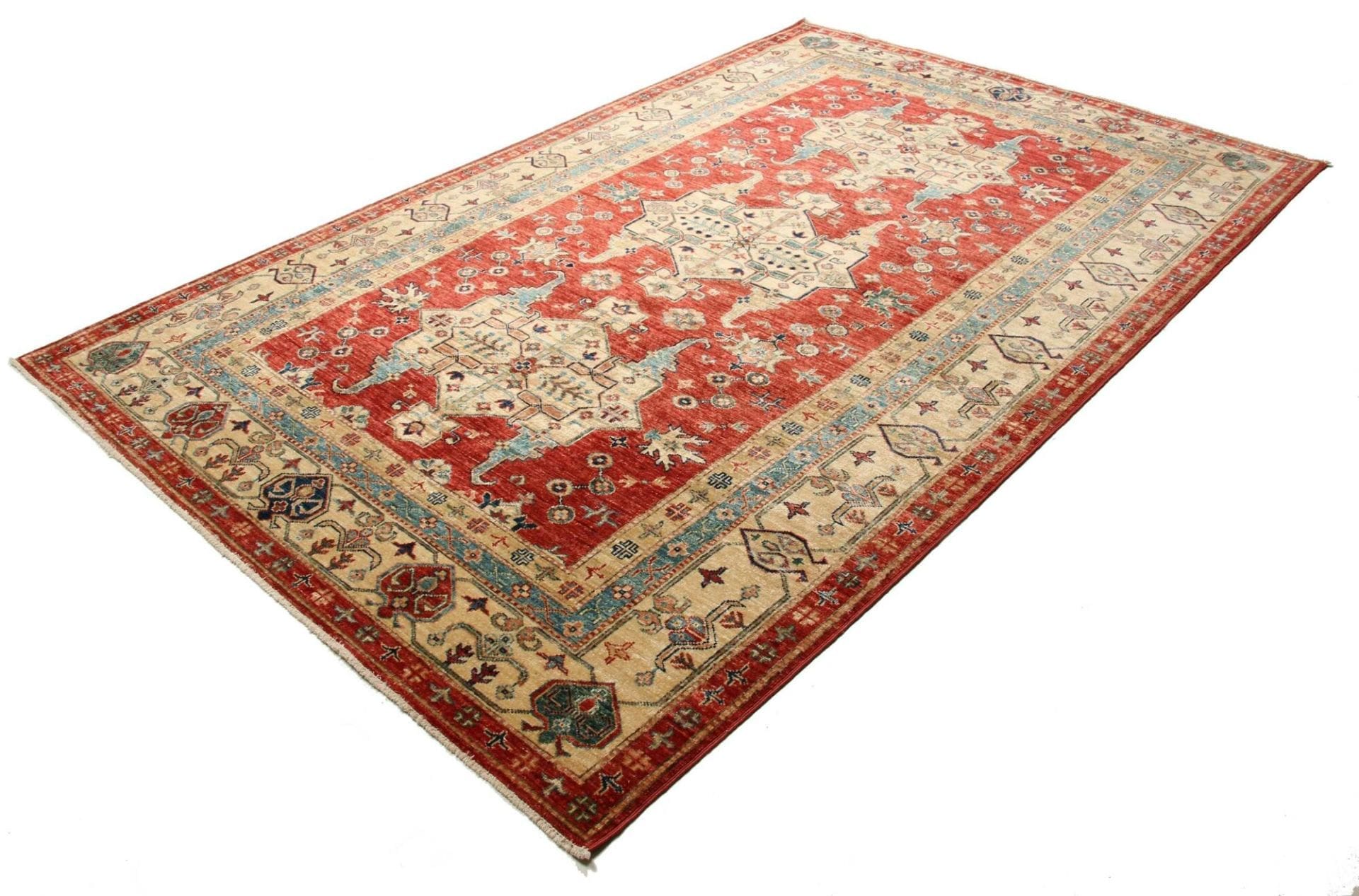 Handgeknüpfter Kazak Orientteppich, 173 × 264 cm, Wolle