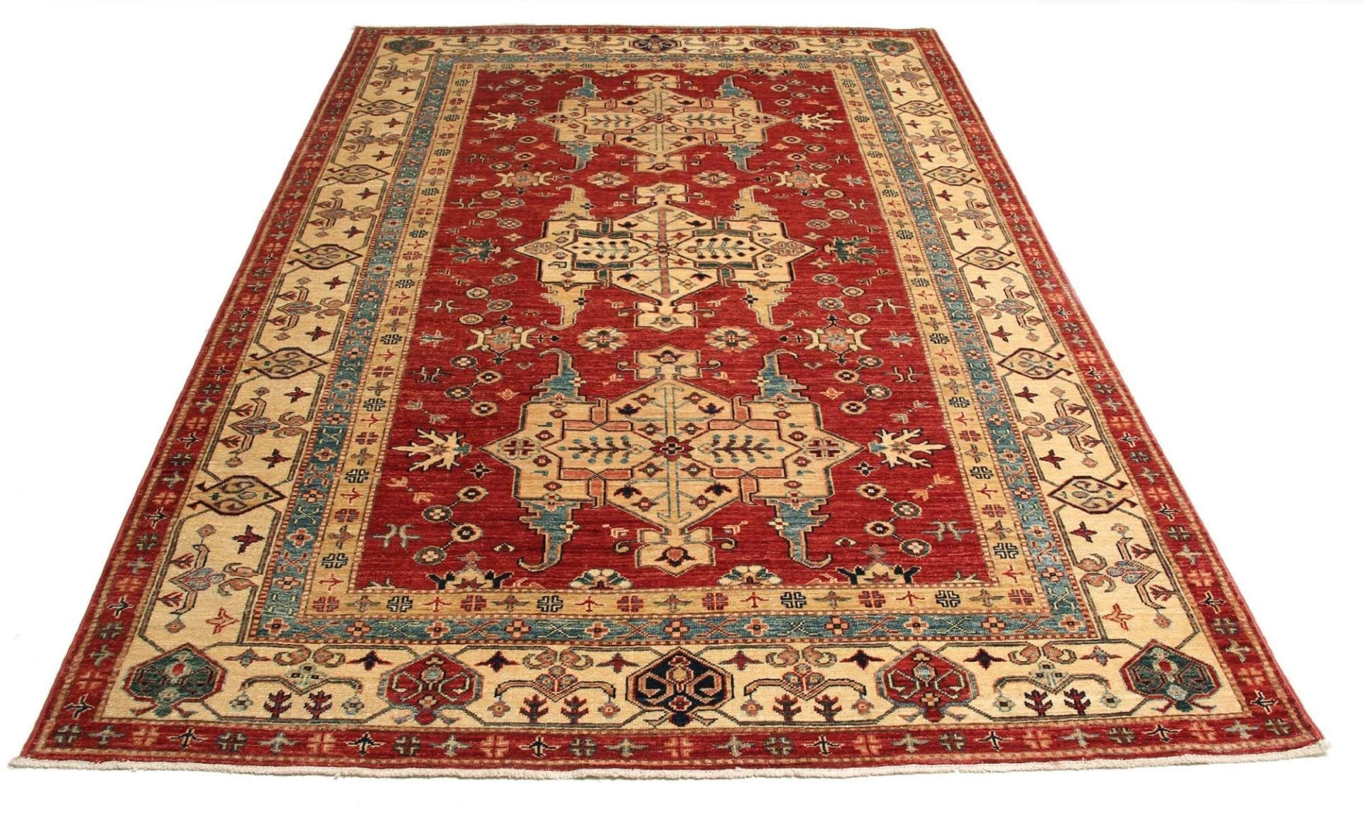 Handgeknüpfter Kazak Orientteppich, 173 × 264 cm, Wolle