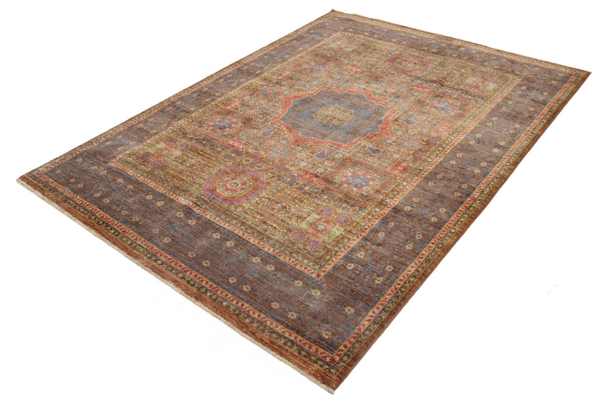 Mamluk Orientteppich 172 × 234 cm aus Wolle, handgeknüpft