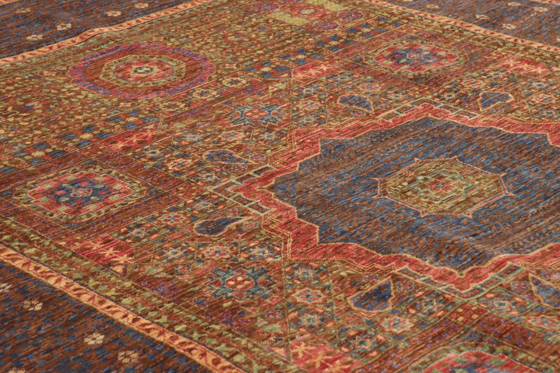Mamluk Orientteppich 172 × 234 cm aus Wolle, handgeknüpft