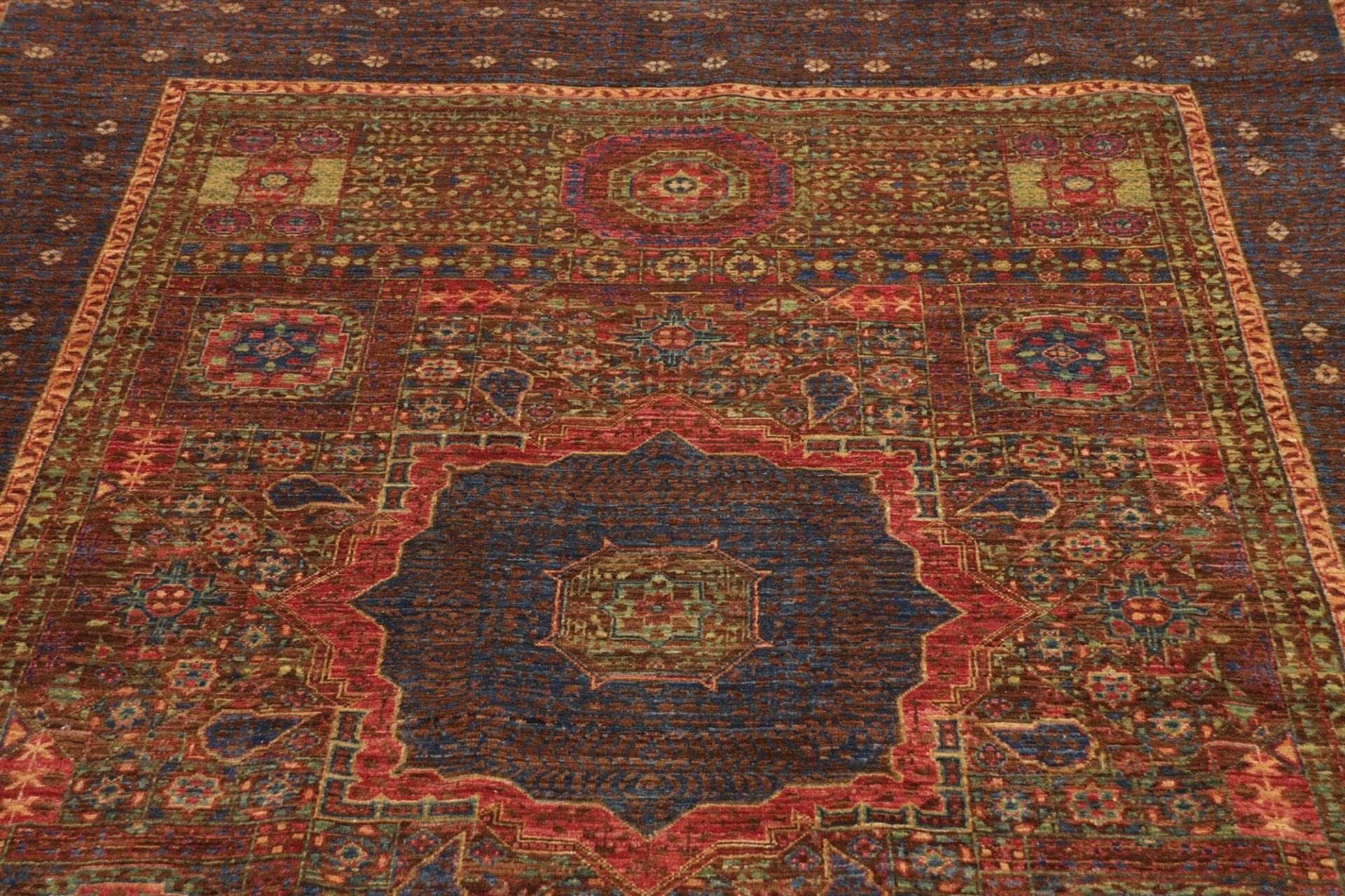 Mamluk Orientteppich 172 × 234 cm aus Wolle, handgeknüpft