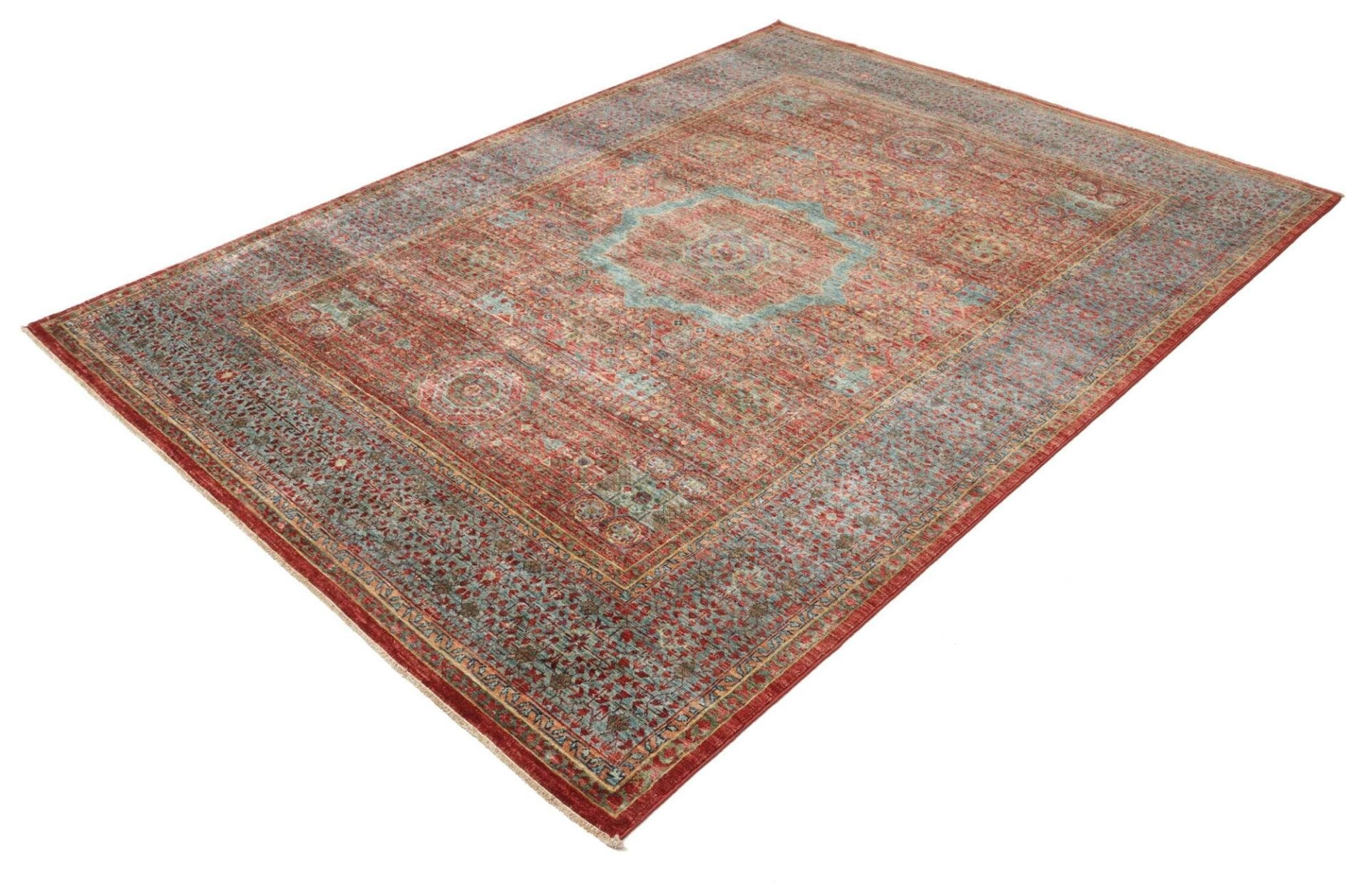 Handgeknüpfter Mamluk Orientteppich, 176 × 234 cm, Wolle