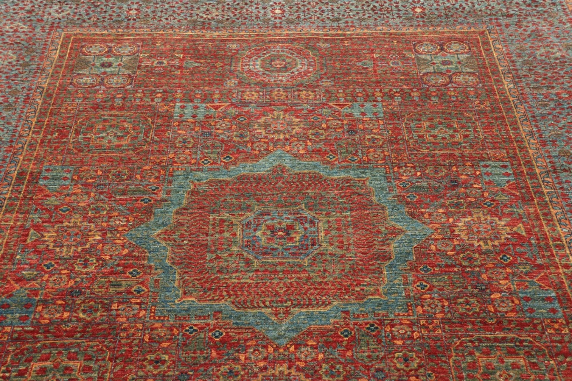Handgeknüpfter Mamluk Orientteppich, 176 × 234 cm, Wolle