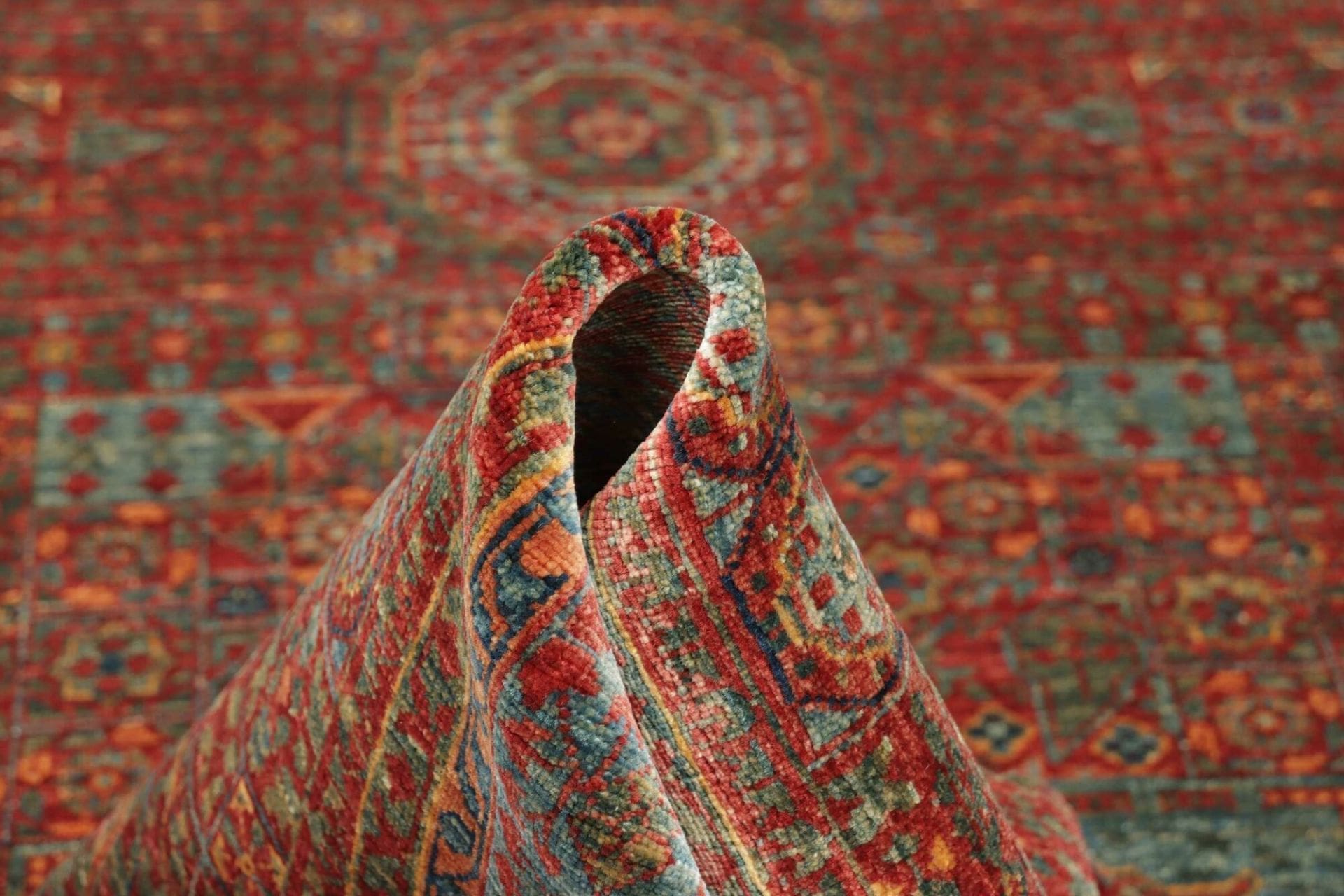 Handgeknüpfter Mamluk Orientteppich, 176 × 234 cm, Wolle