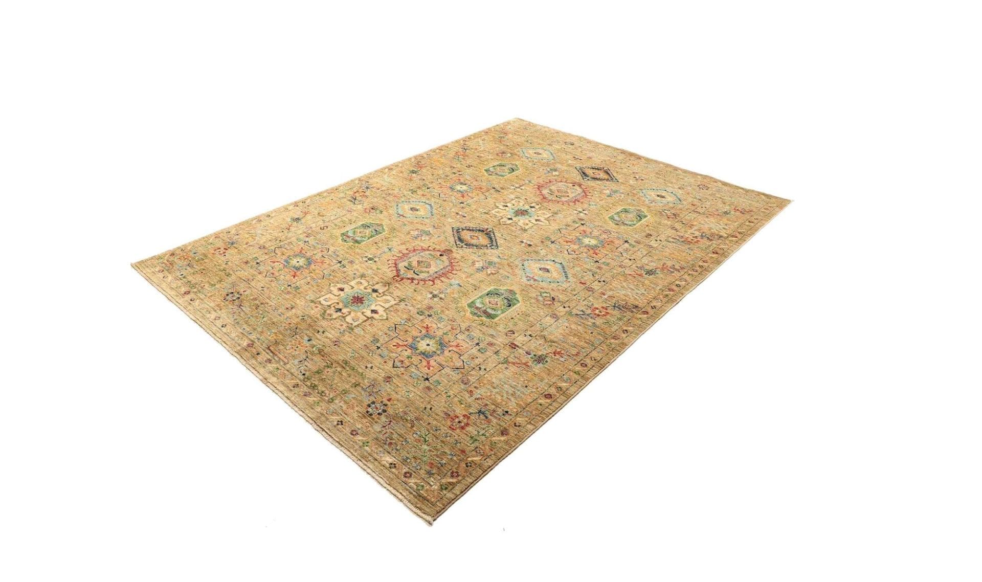 Handgeknüpfter Samarkand Orientteppich, 173 × 233 cm, Wolle