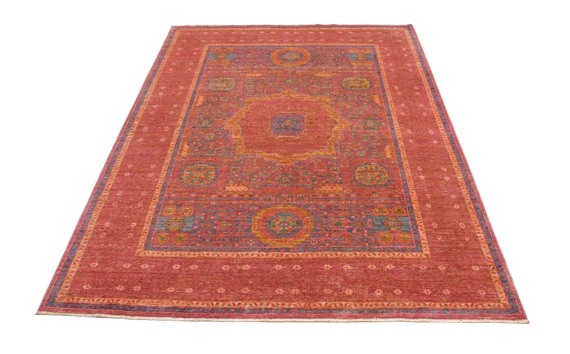 Mamluk Orientteppich 173 × 233 cm aus Wolle, handgeknüpft