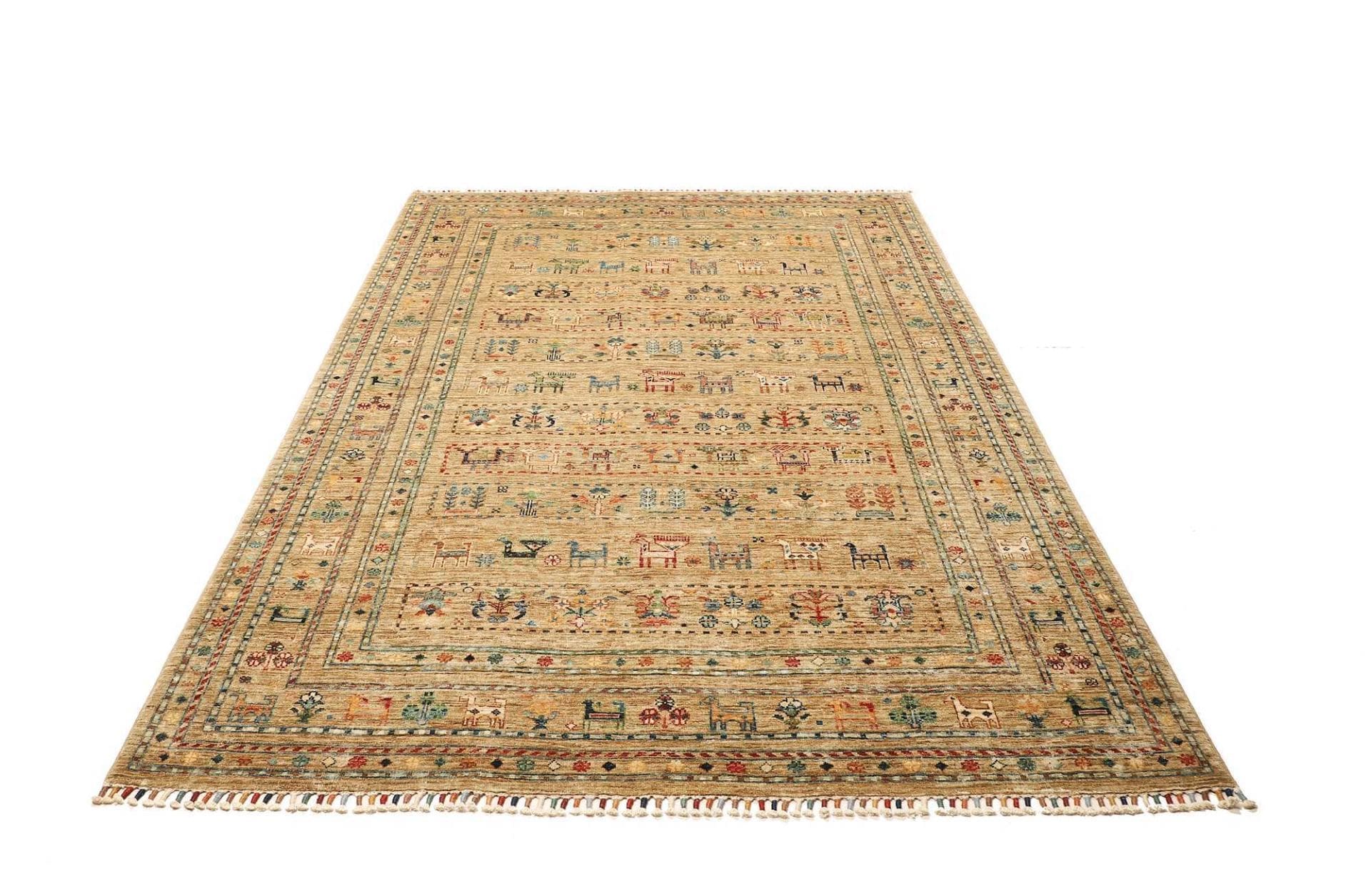 Samarkand Orientteppich 168 × 238 cm aus Wolle, handgeknüpft
