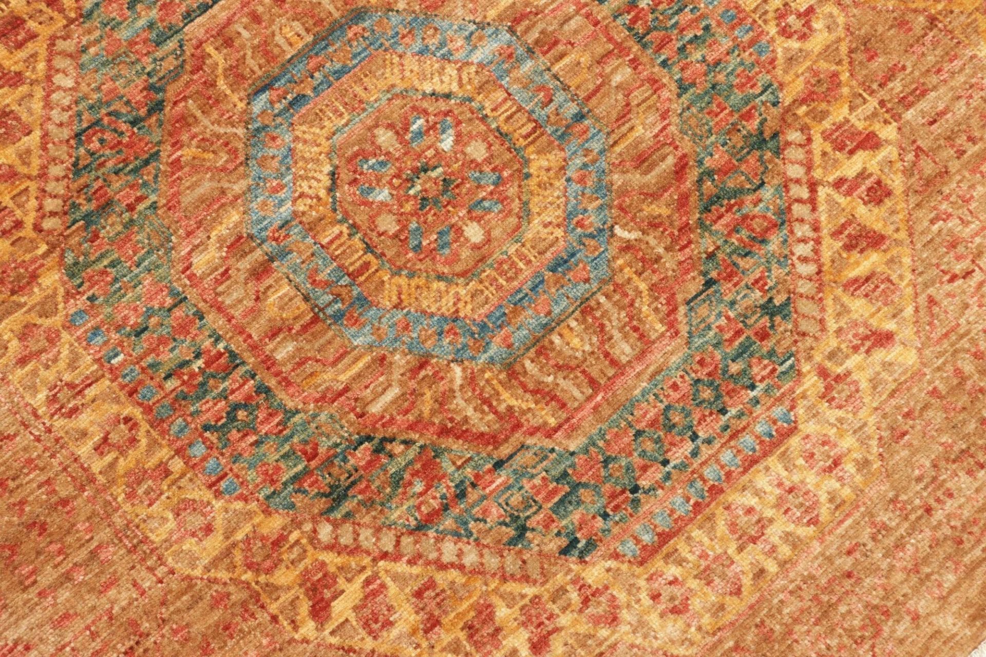 Mamluk Orientteppich 146 × 220 cm aus Wolle, handgeknüpft