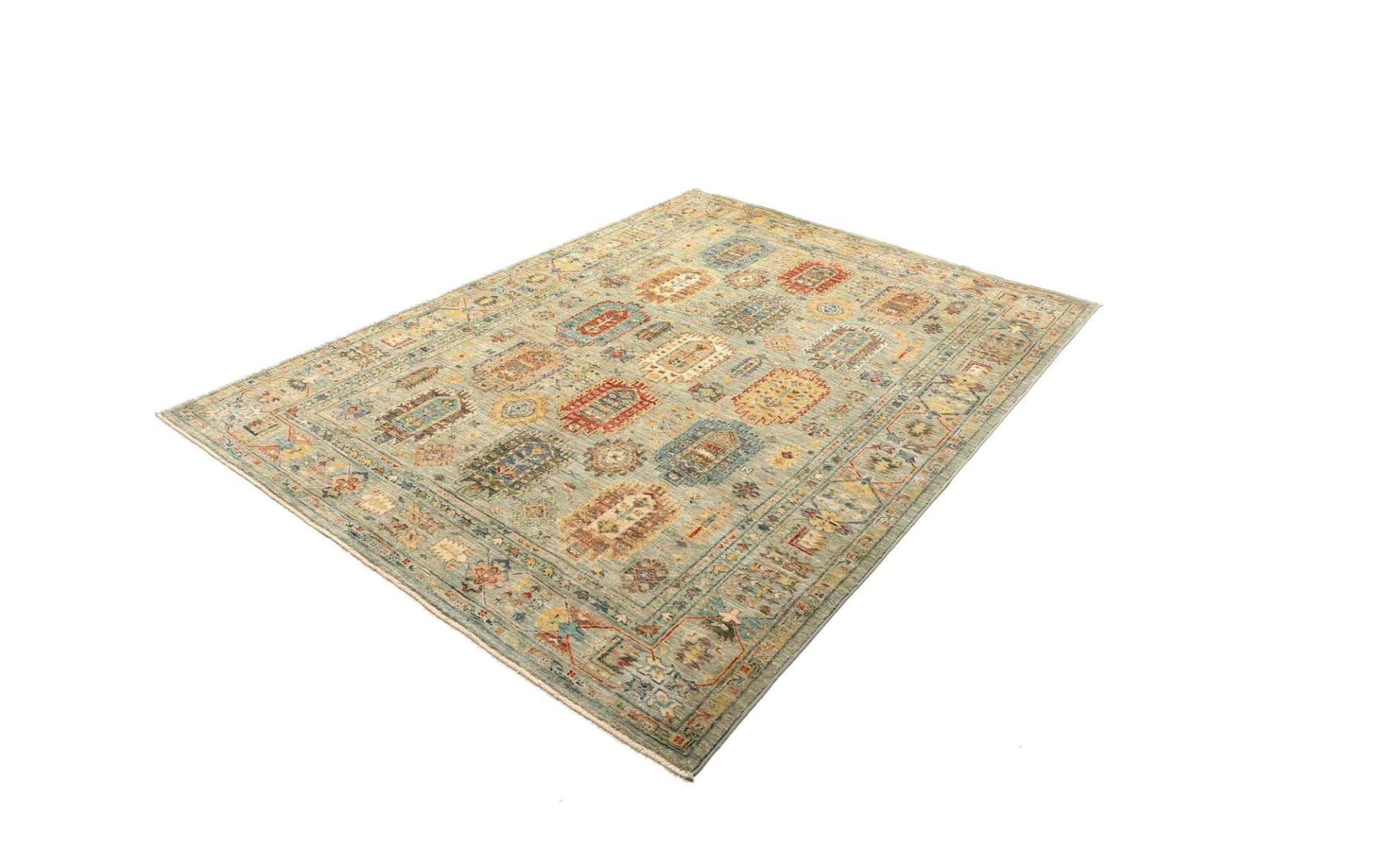 Handgeknüpfter Samarkand Orientteppich, 169 × 229 cm, Wolle