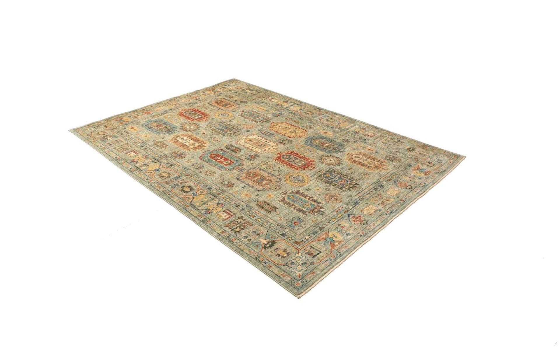 Handgeknüpfter Samarkand Orientteppich, 169 × 229 cm, Wolle
