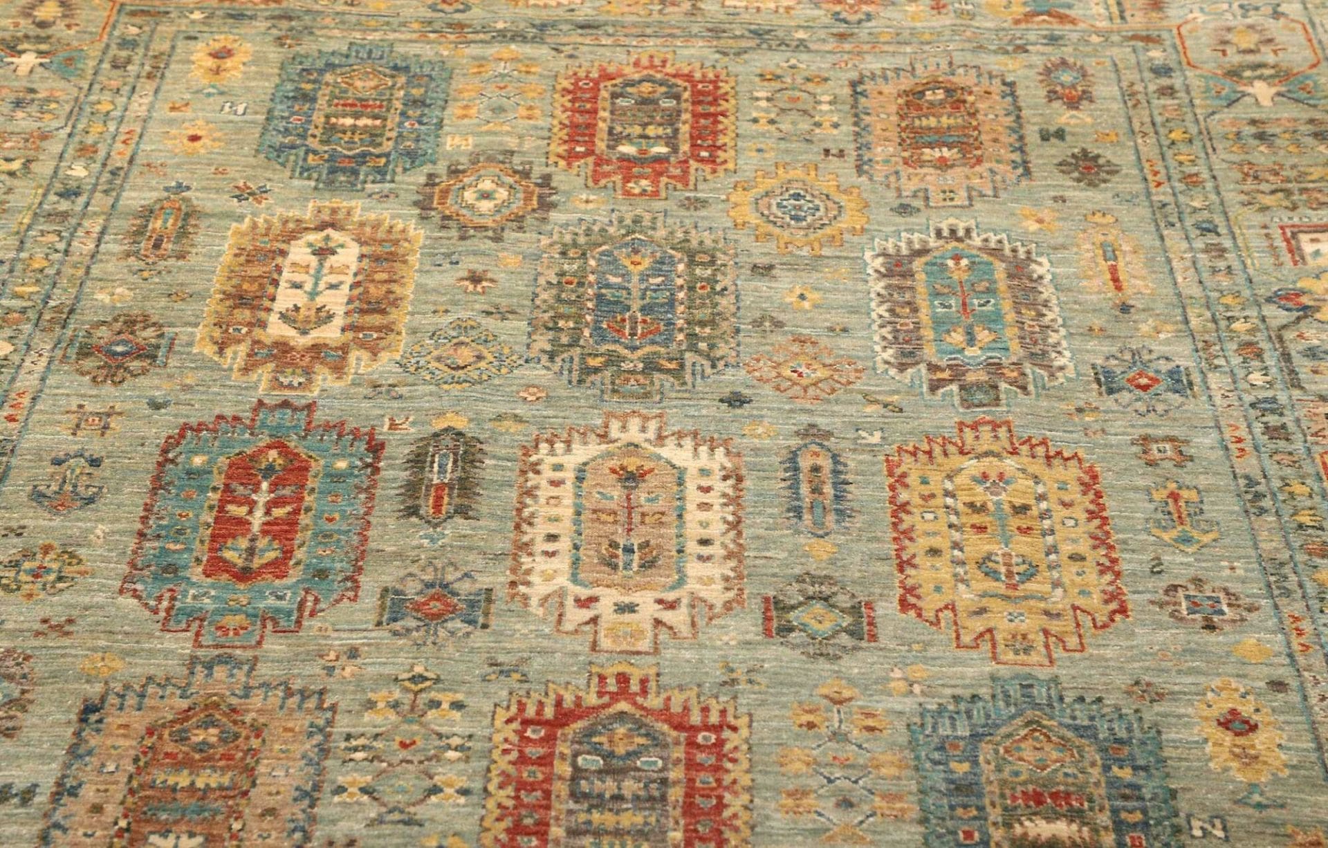 Handgeknüpfter Samarkand Orientteppich, 169 × 229 cm, Wolle