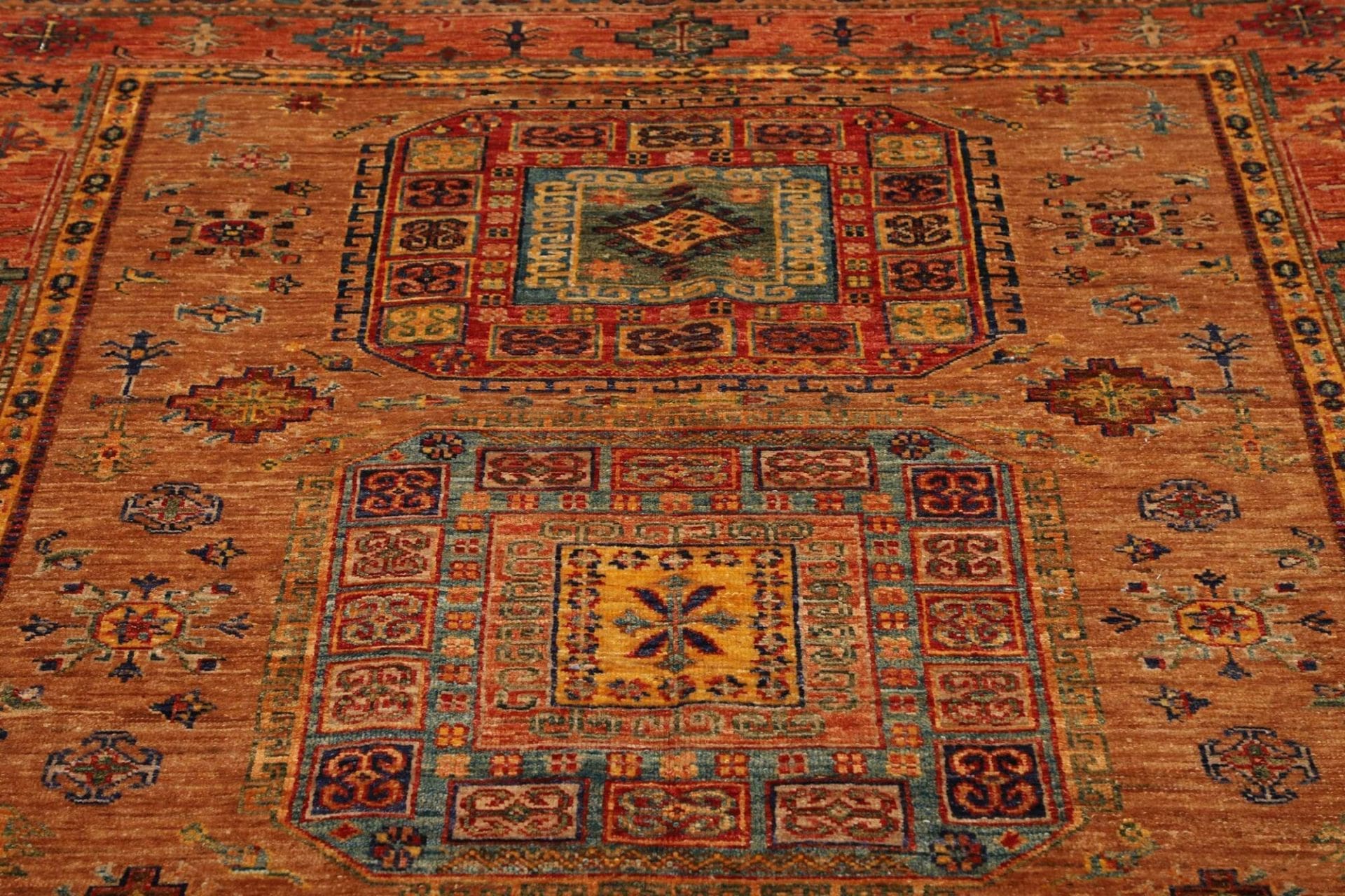 Kazak Orientteppich 153 × 213 cm aus Wolle, handgeknüpft