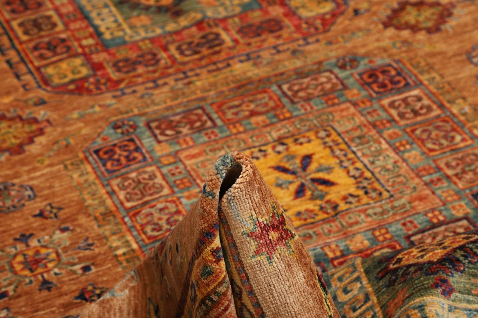 Kazak Orientteppich 153 × 213 cm aus Wolle, handgeknüpft