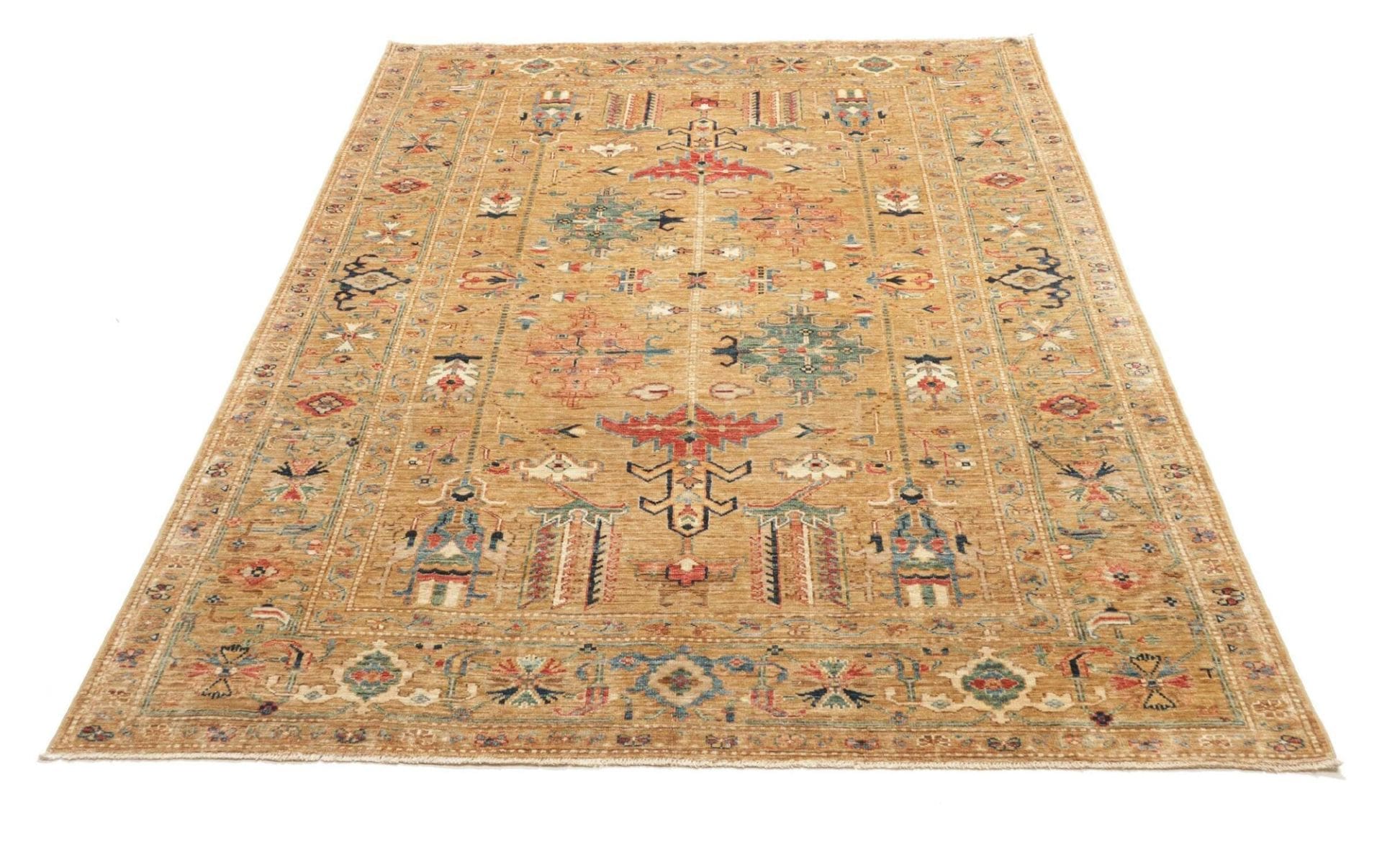 Handgeknüpfter Kazak Orientteppich, 169 × 242 cm, Wolle