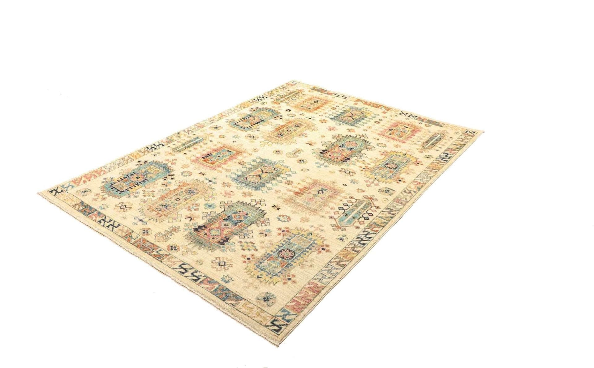 Handgeknüpfter Samarkand Orientteppich, 150 × 212 cm, Wolle