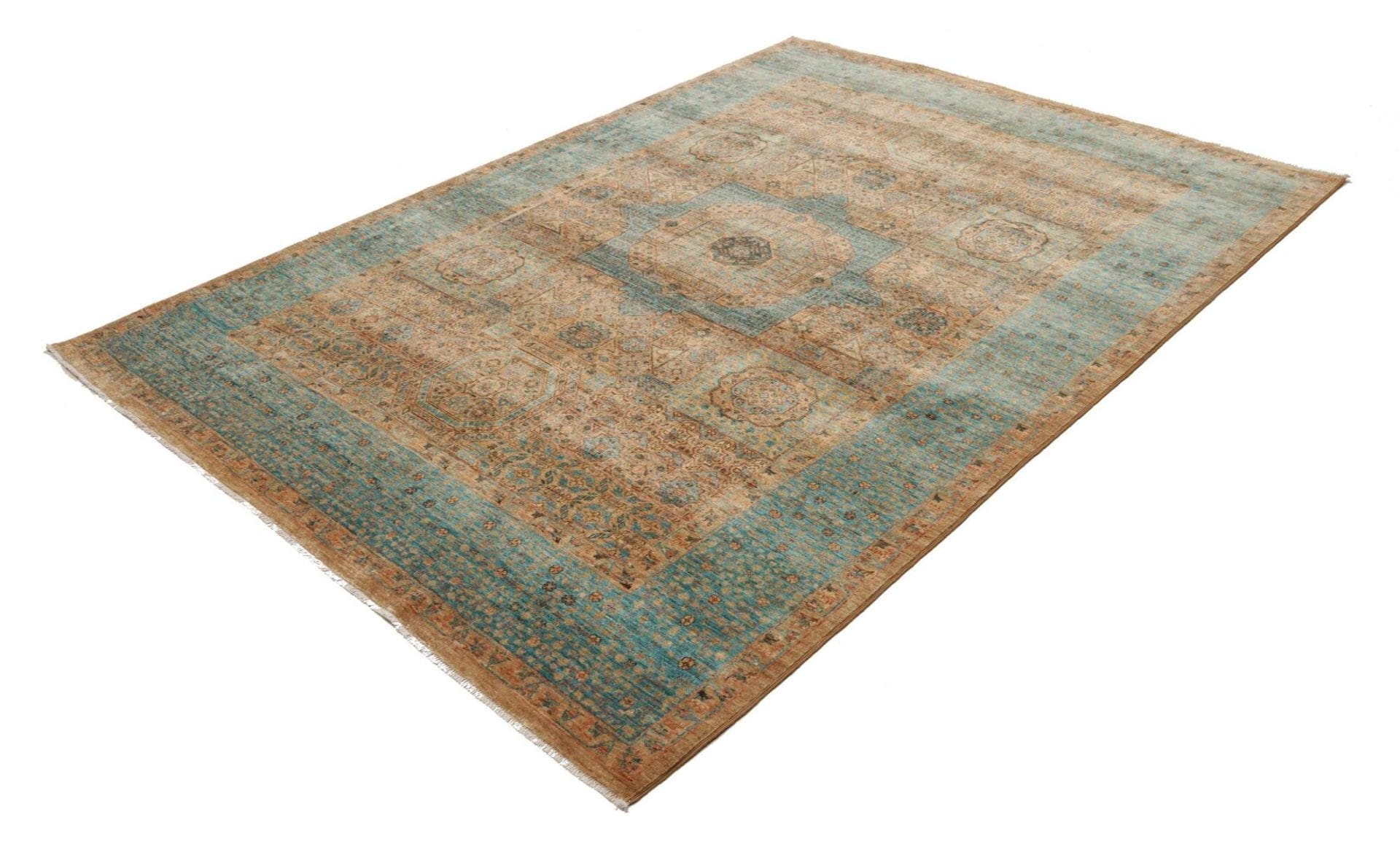 Mamluk Orientteppich 175 × 235 cm aus Wolle, handgeknüpft