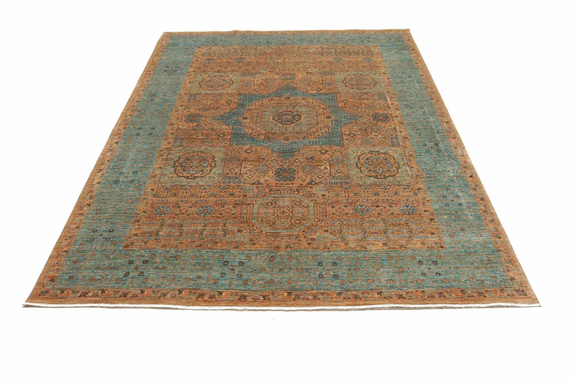 Mamluk Orientteppich 175 × 235 cm aus Wolle, handgeknüpft