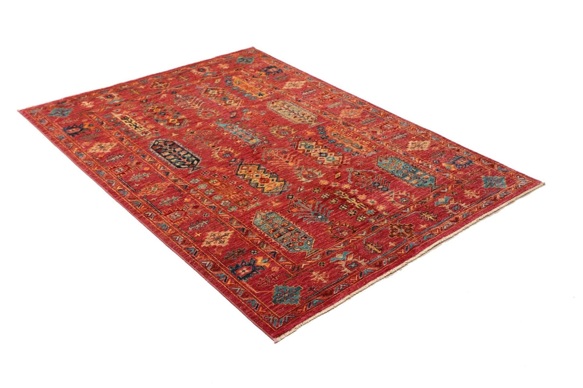 Samarkand Orientteppich 130 × 176 cm aus Wolle, handgeknüpft